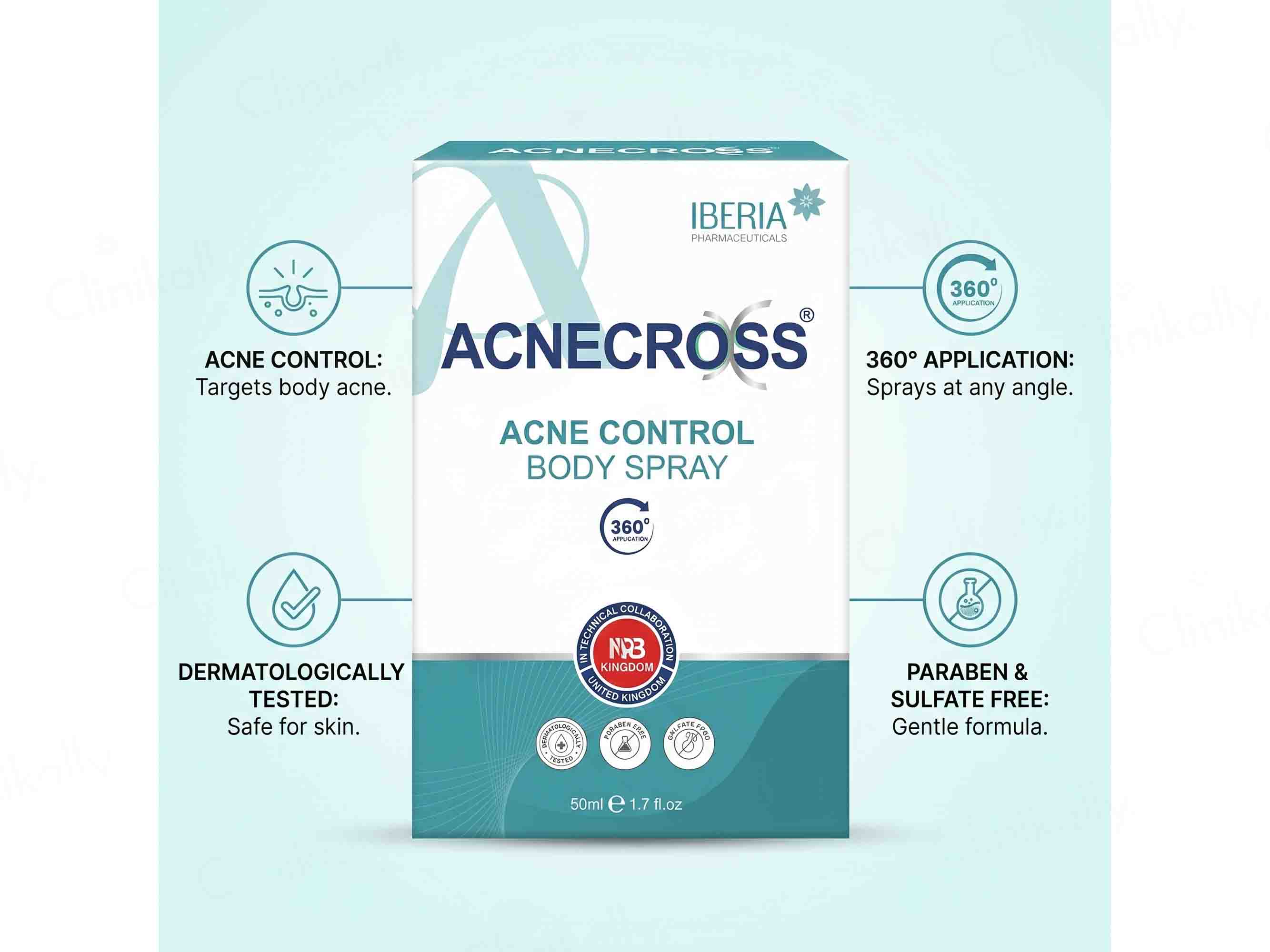 Acnecross Acne Control Body Spray - Image 3