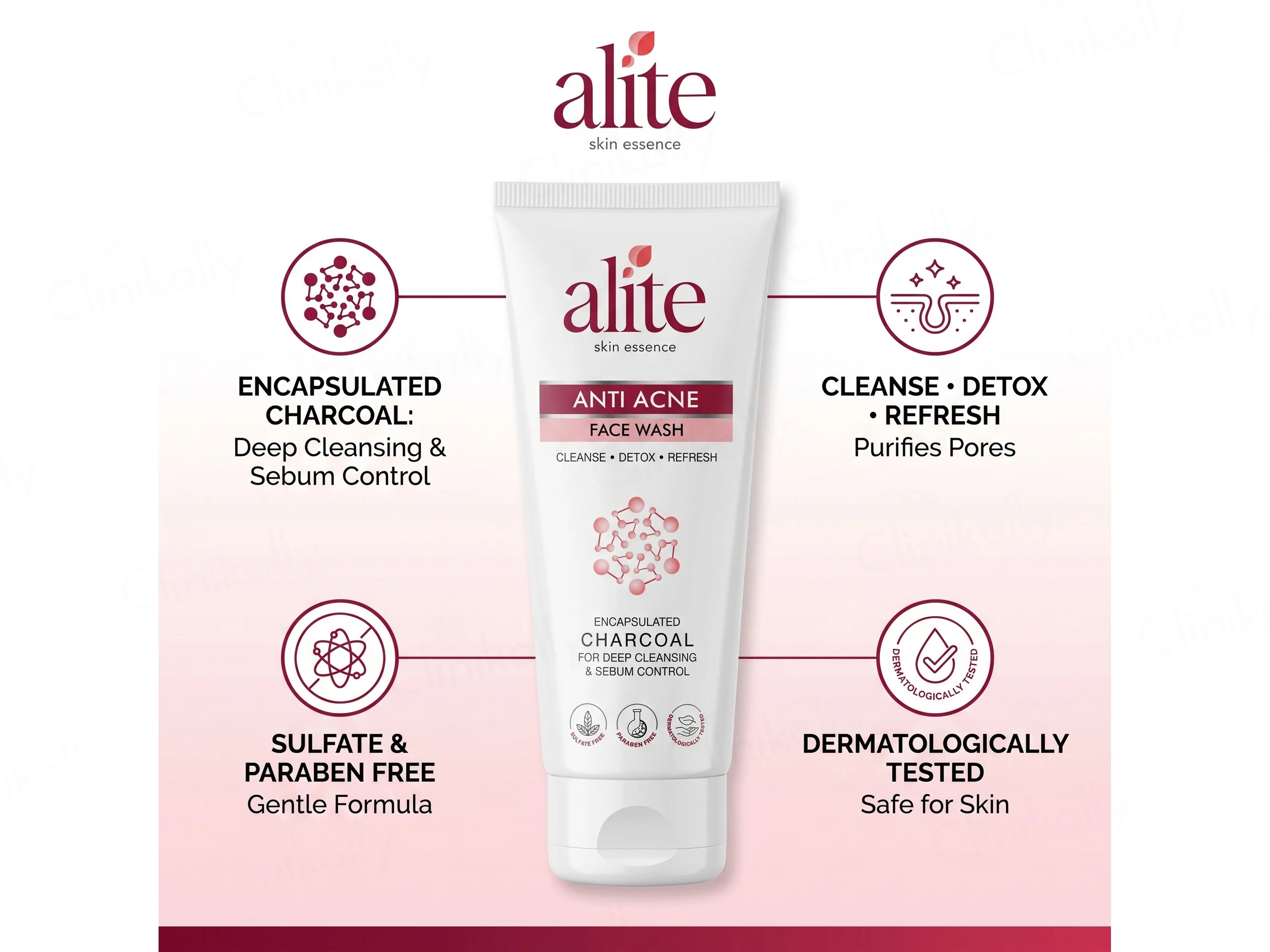 Alite Anti-Acne Charcoal Face Wash - Image 3