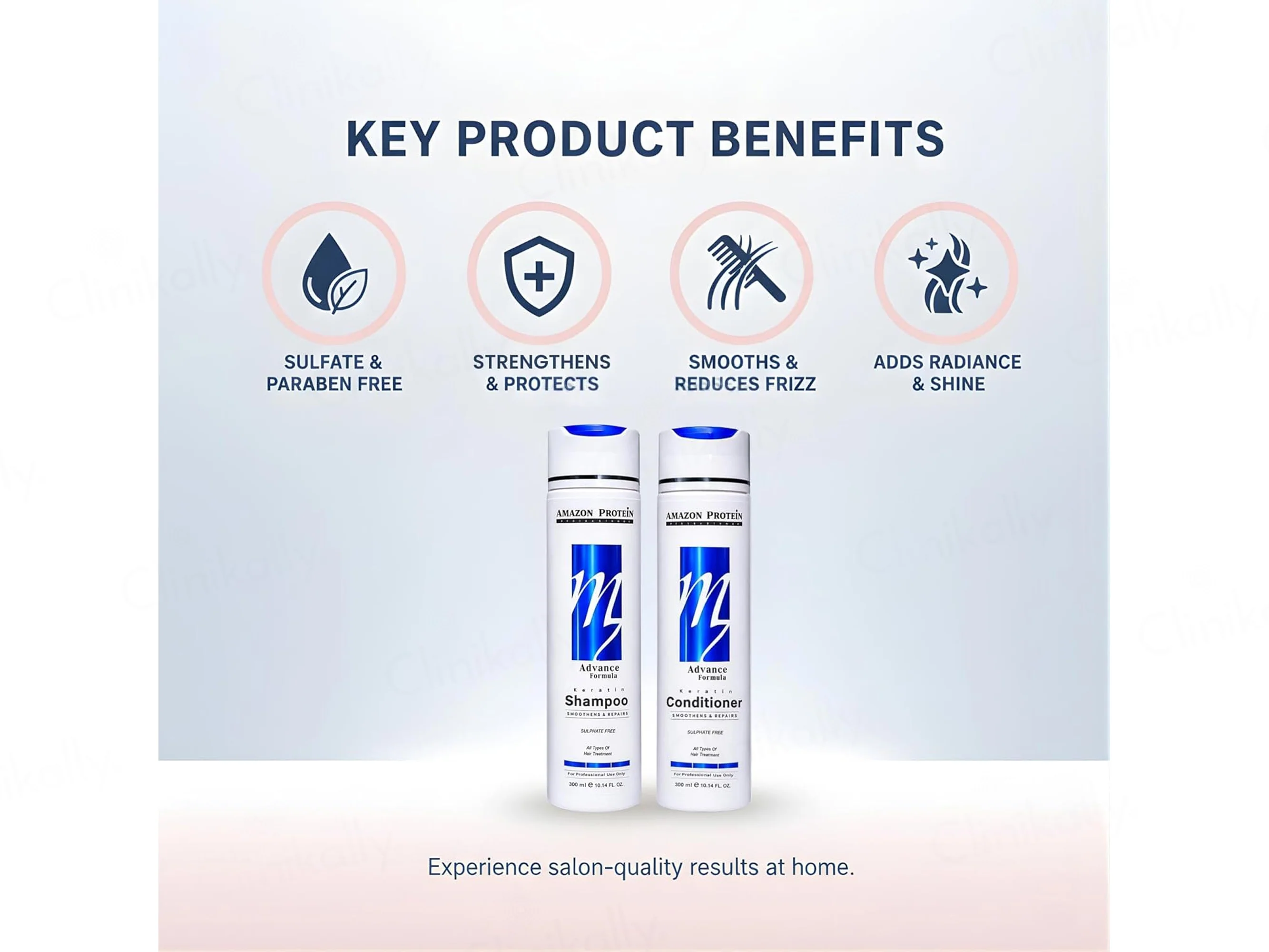 Amazon Protein Advance Formula Keratin Shampoo + Conditioner Combo - Image 3