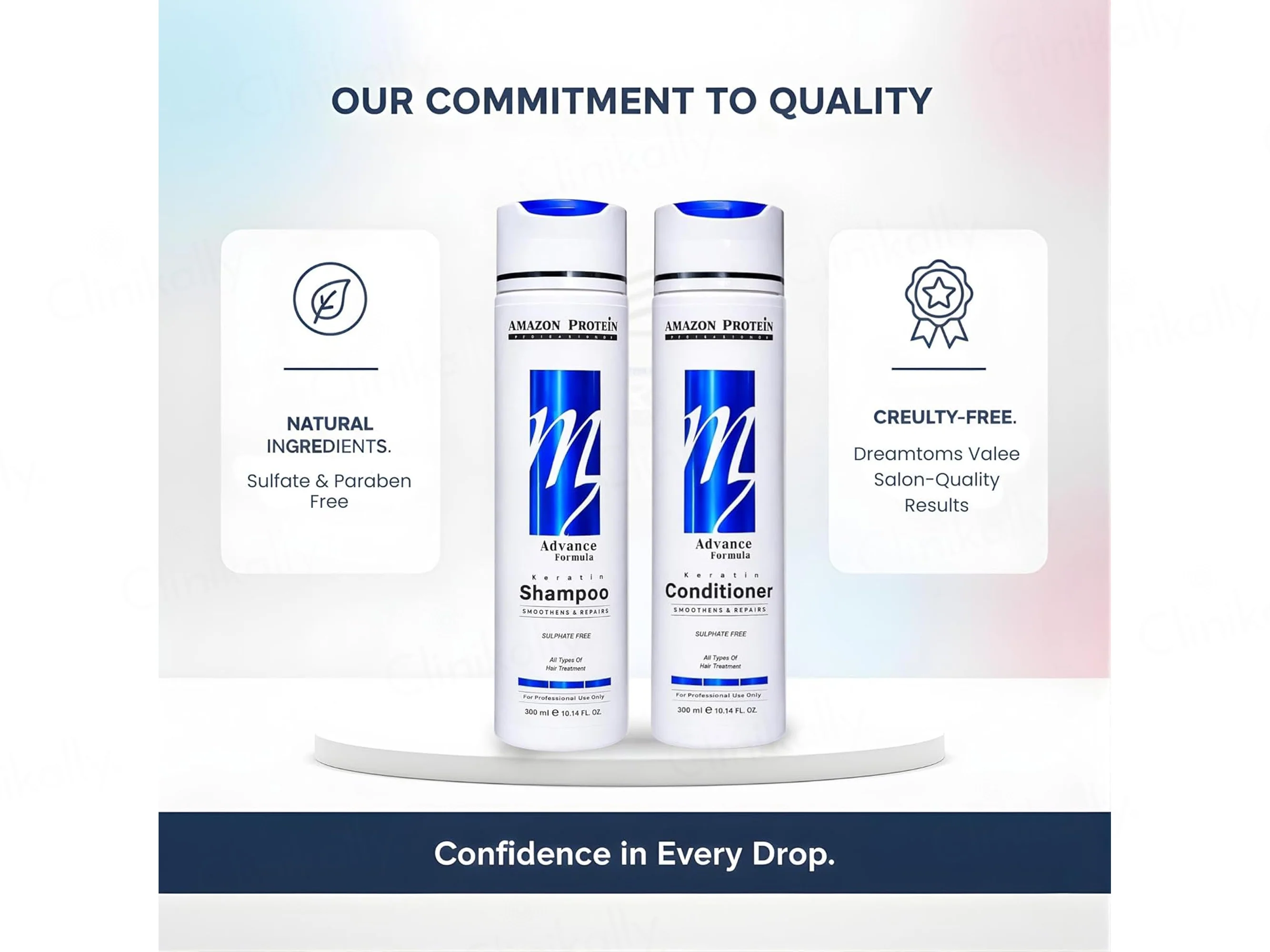 Amazon Protein Advance Formula Keratin Shampoo + Conditioner Combo - Image 4