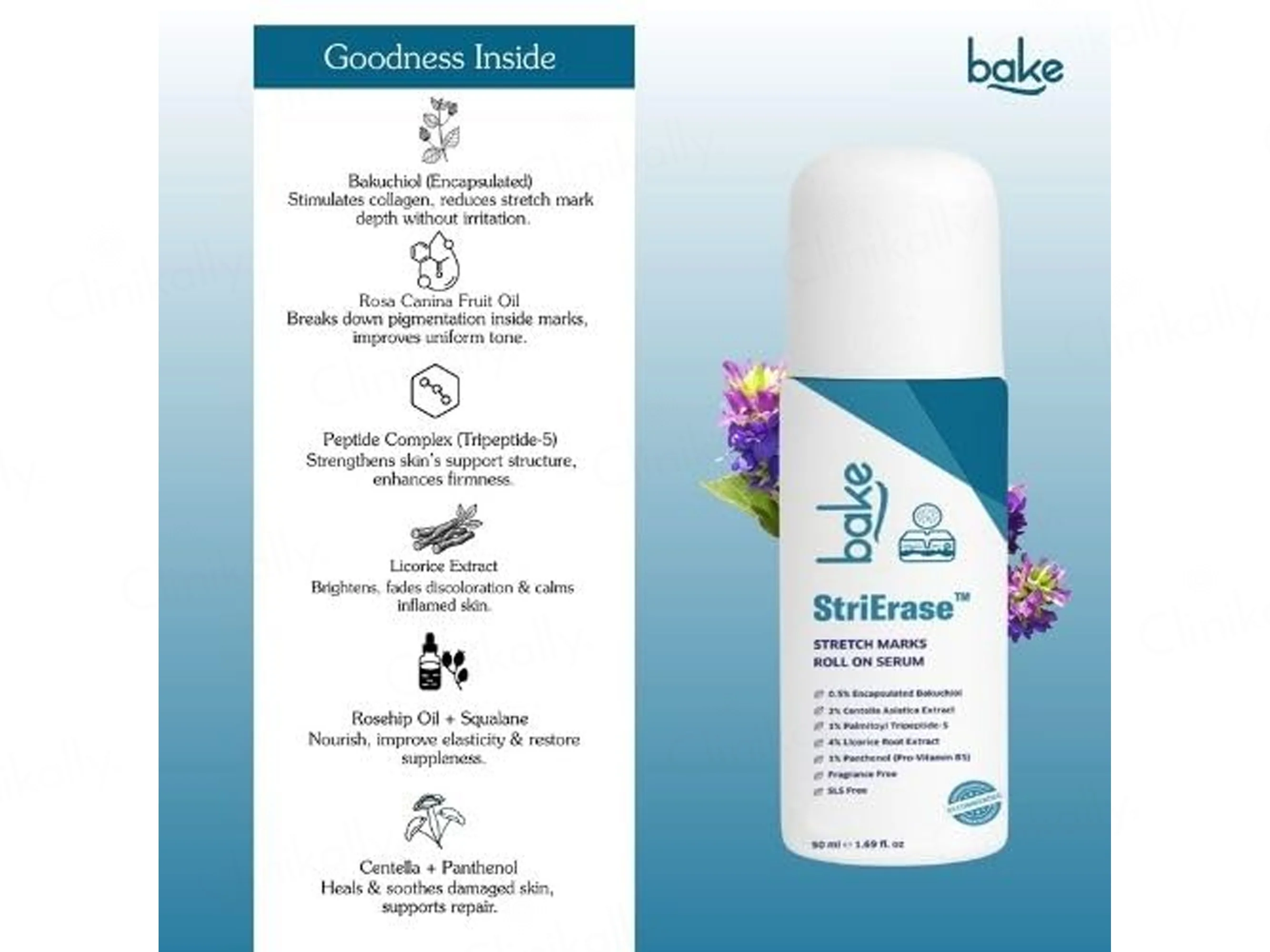 BAKE StriErase Stretch Marks Roll On Serum - Image 3
