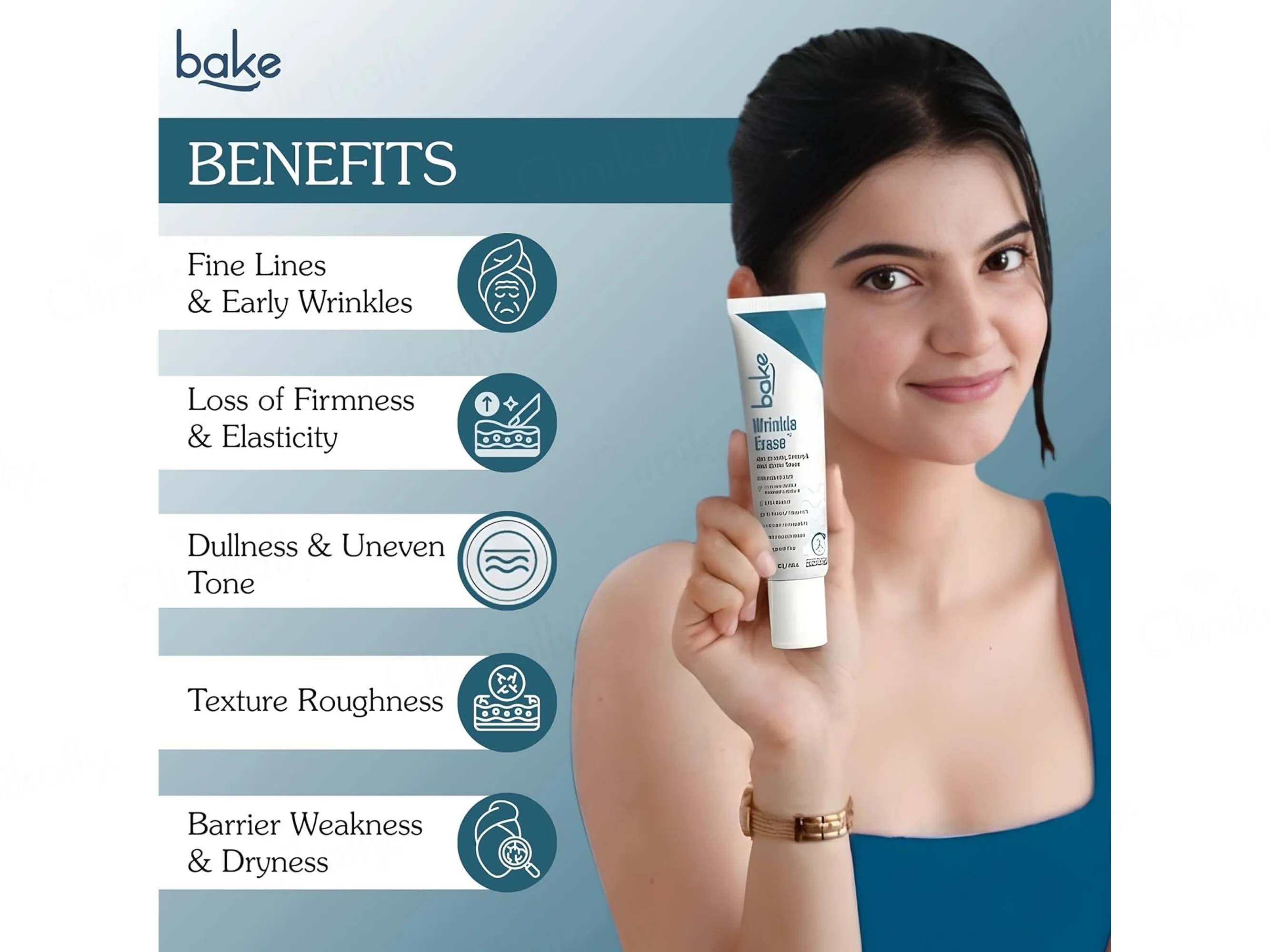 BAKE Wrinkle Erase Anti-Wrinkle, Firming & Skin Barrier Serum - Image 3