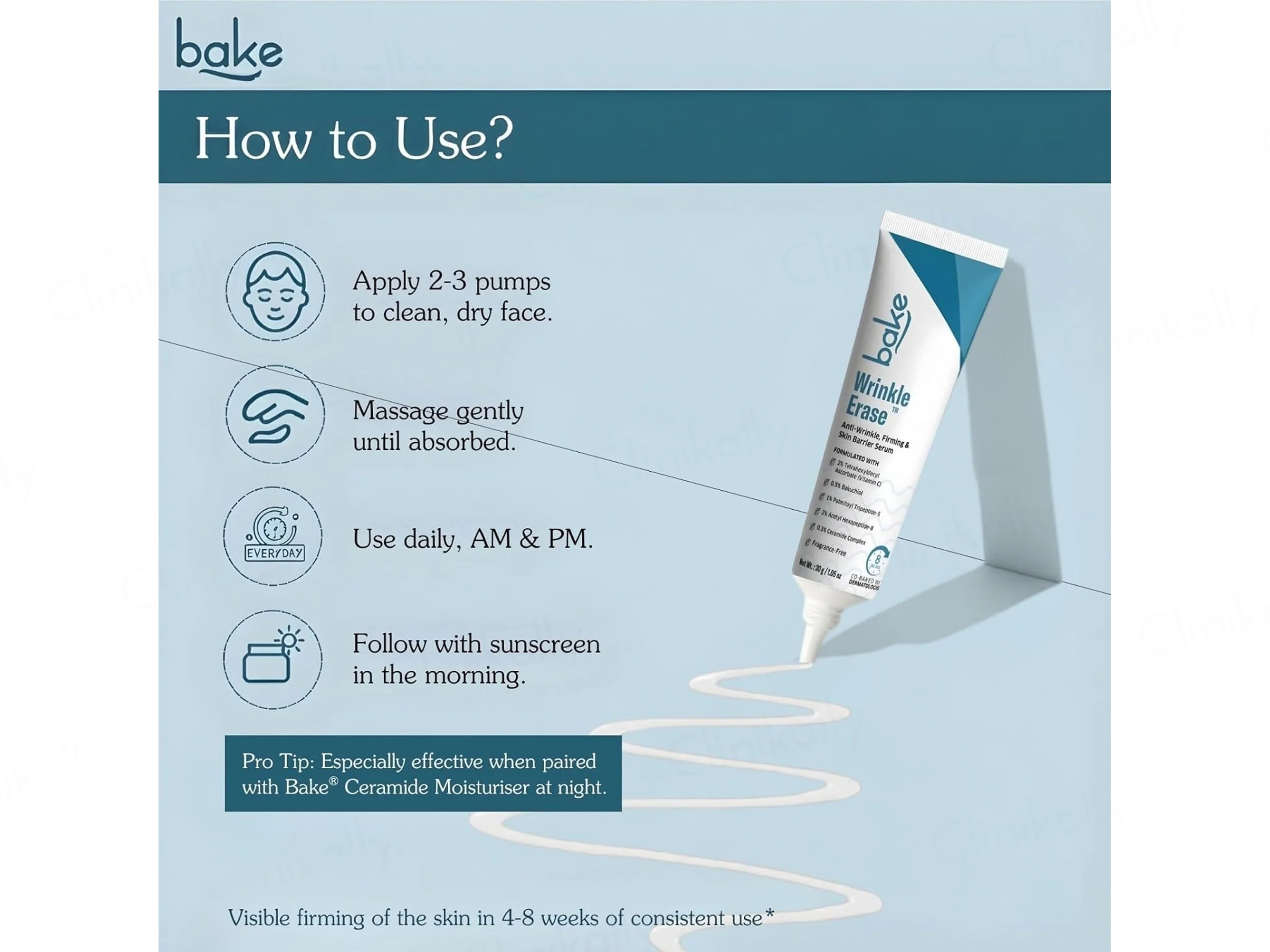 BAKE Wrinkle Erase Anti-Wrinkle, Firming & Skin Barrier Serum - Image 6