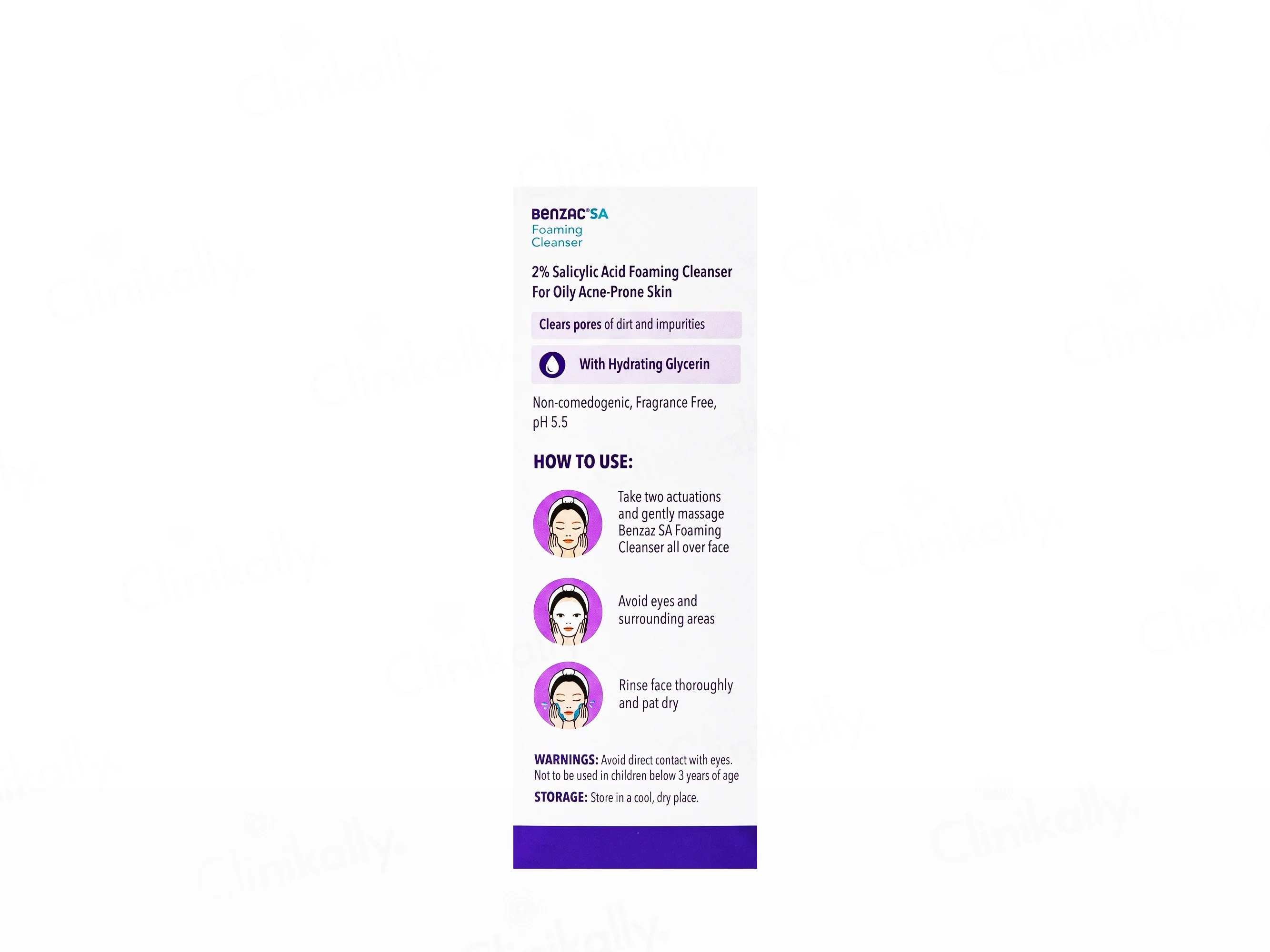 Benzac SA 2% Salicylic Acid Foaming Cleanser - Image 2