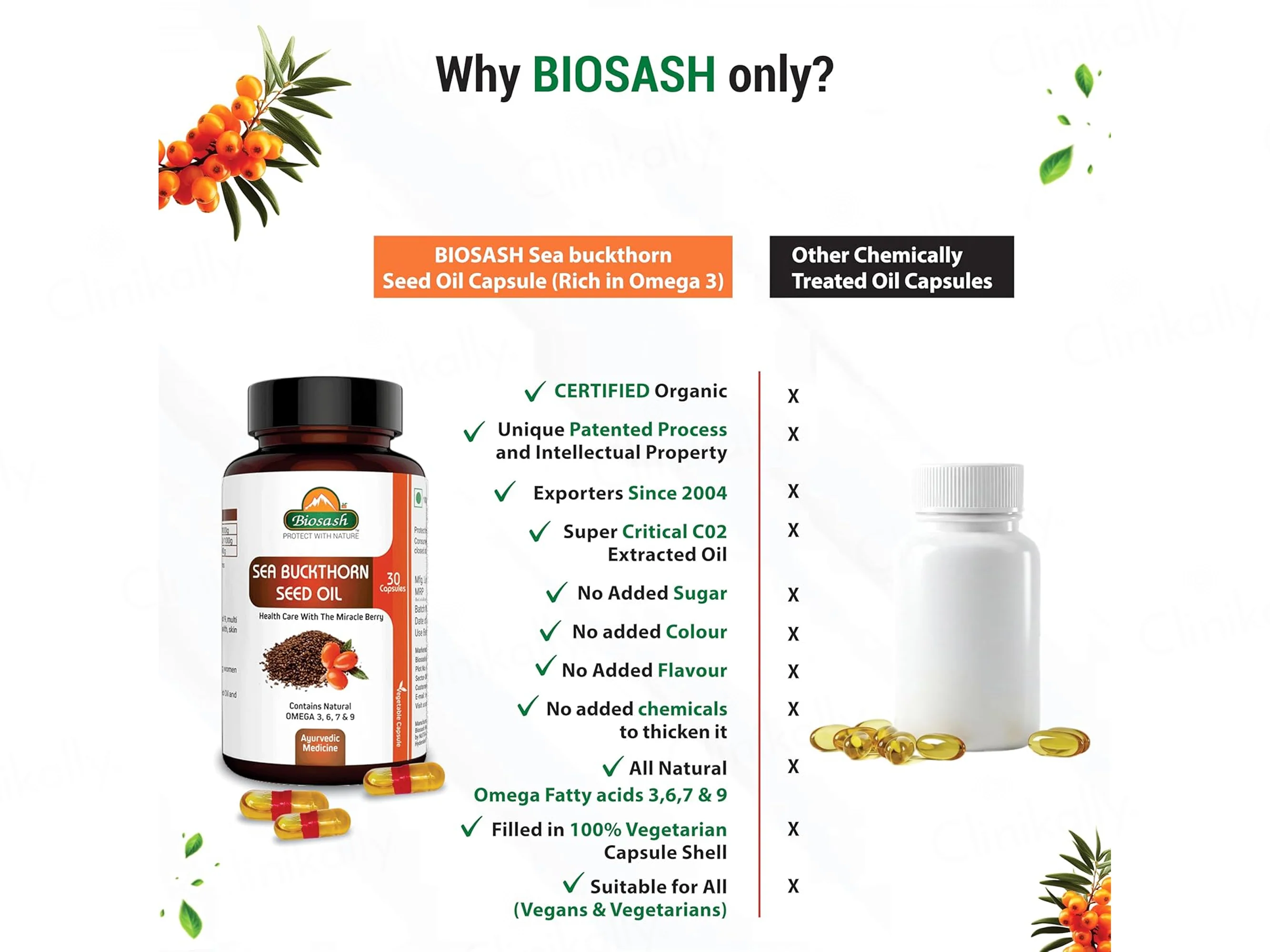 Biosash Sea Buckthorn Seed Oil Capsule - Image 8