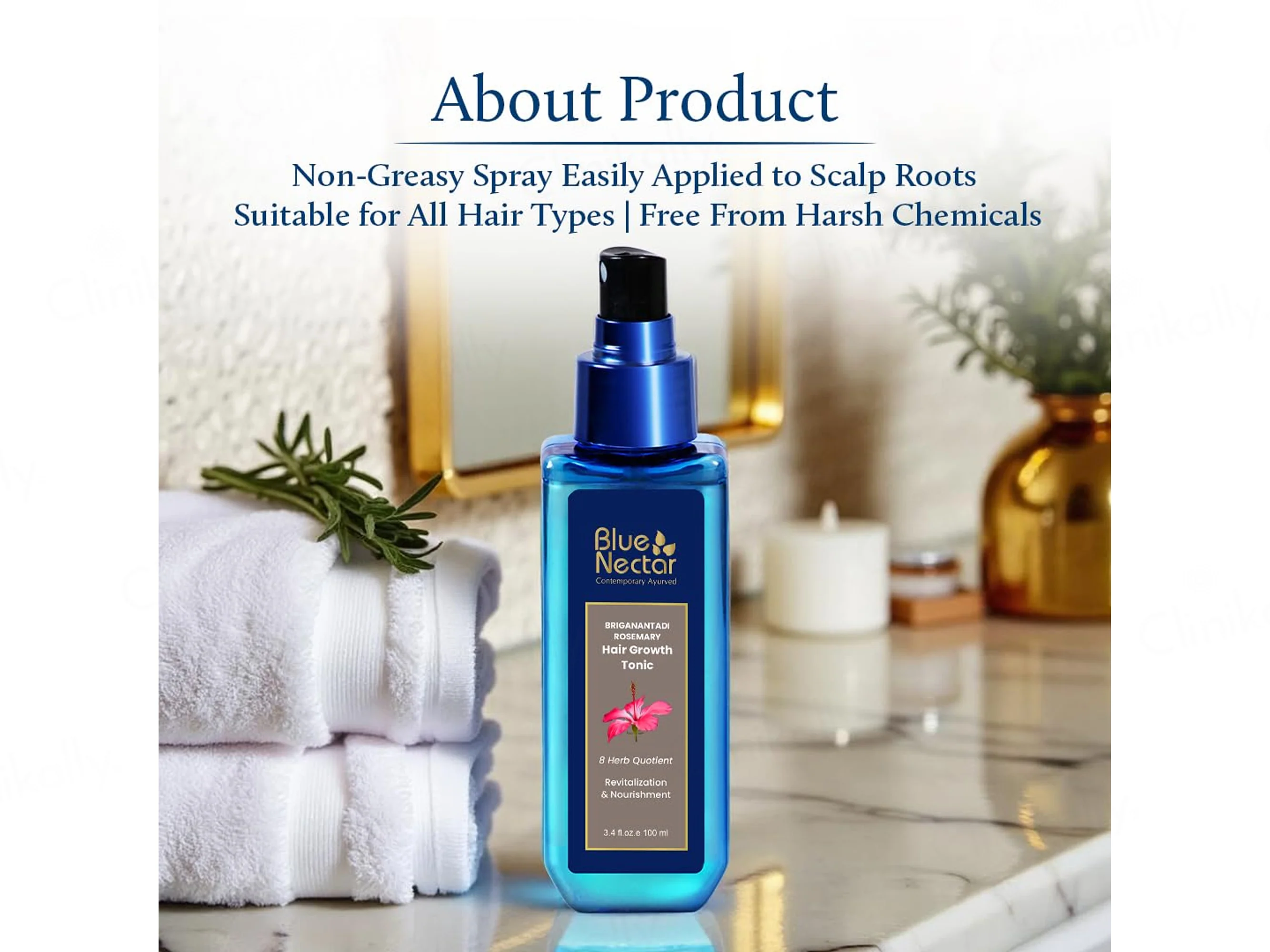 Blue Nectar Briganantadi Rosemary Hair Growth Tonic - Image 6