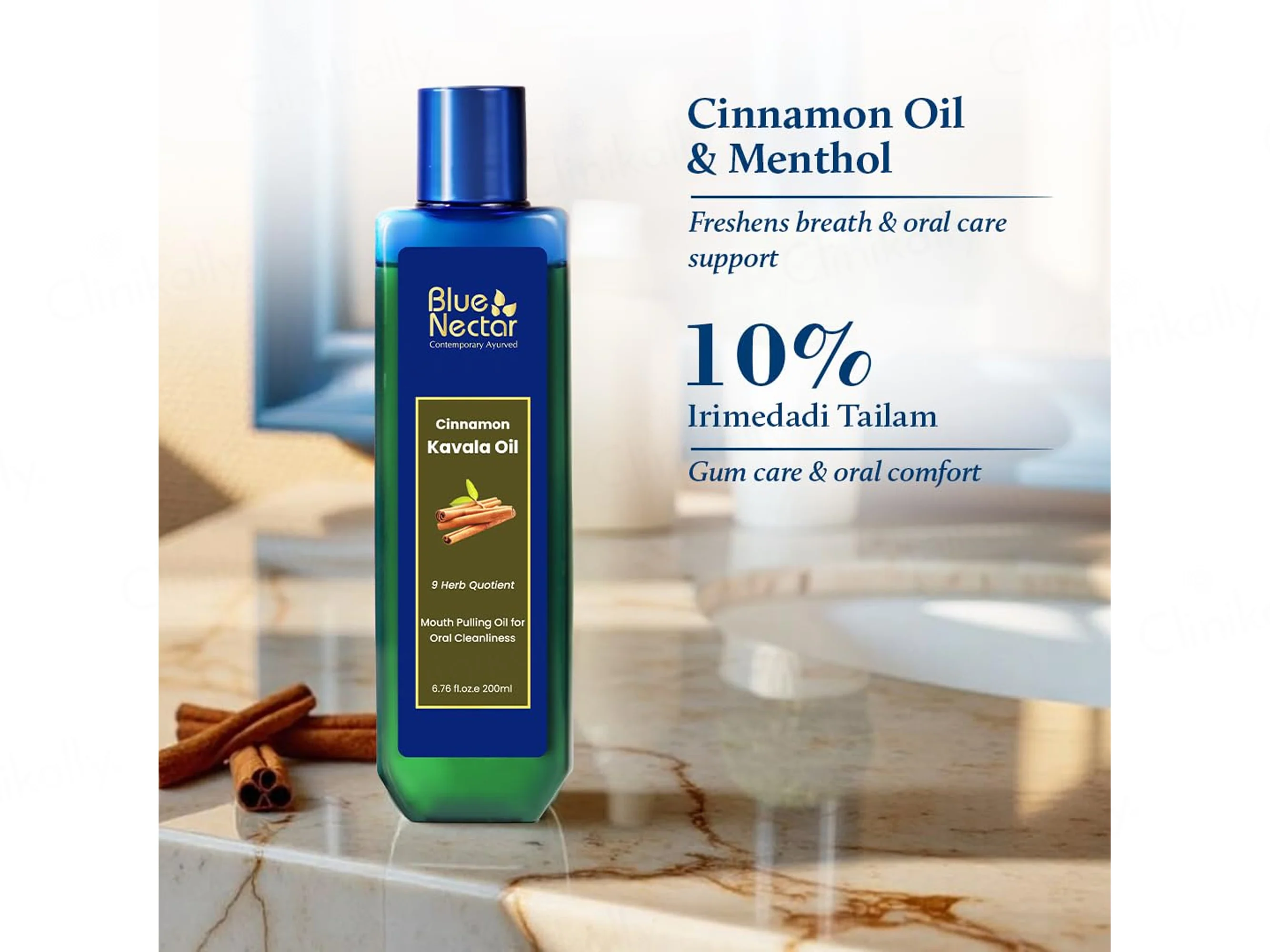 Blue Nectar Cinnamon Kavala Mouth Pulling Oil - Image 2