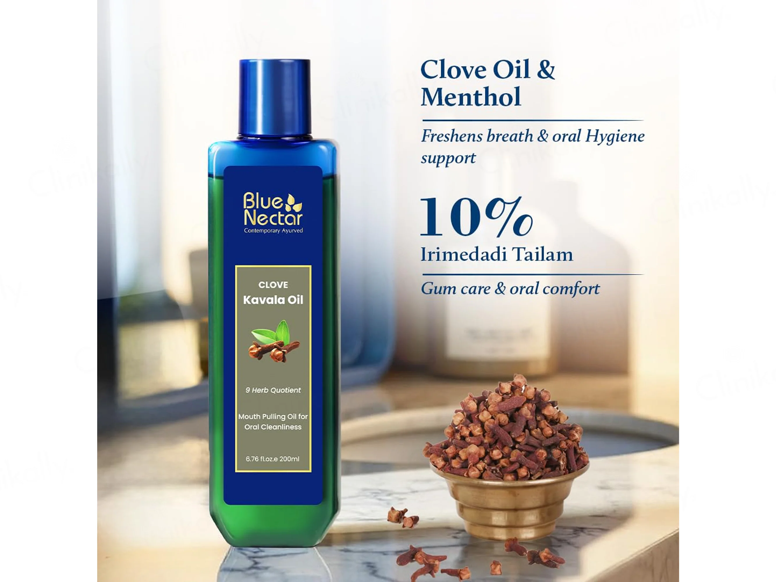 Blue Nectar Clove Kavala Mouth Pulling Oil - Image 5