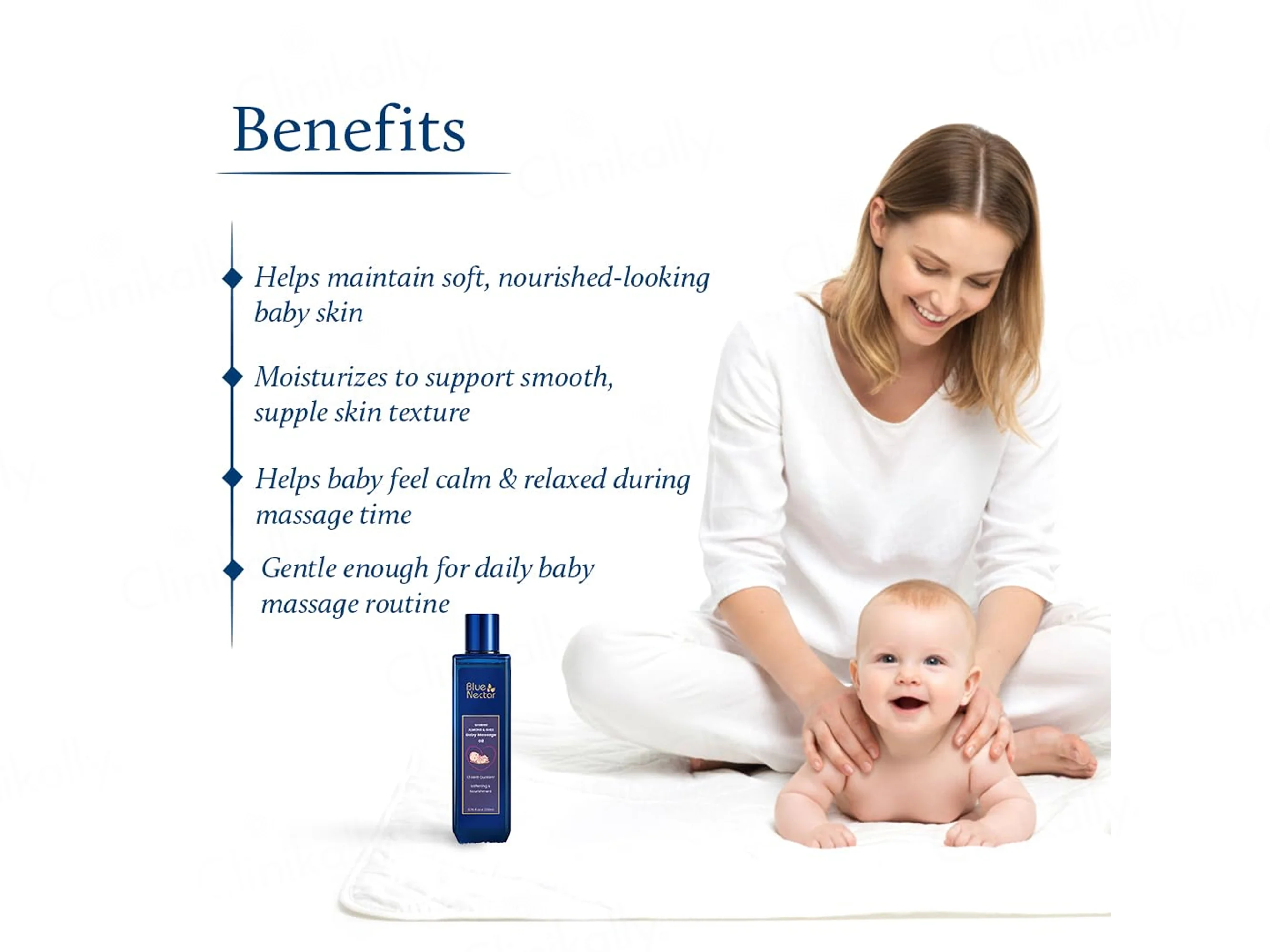 Blue Nectar Shubhr Almond & Ghee Baby Massage Oil - Image 3