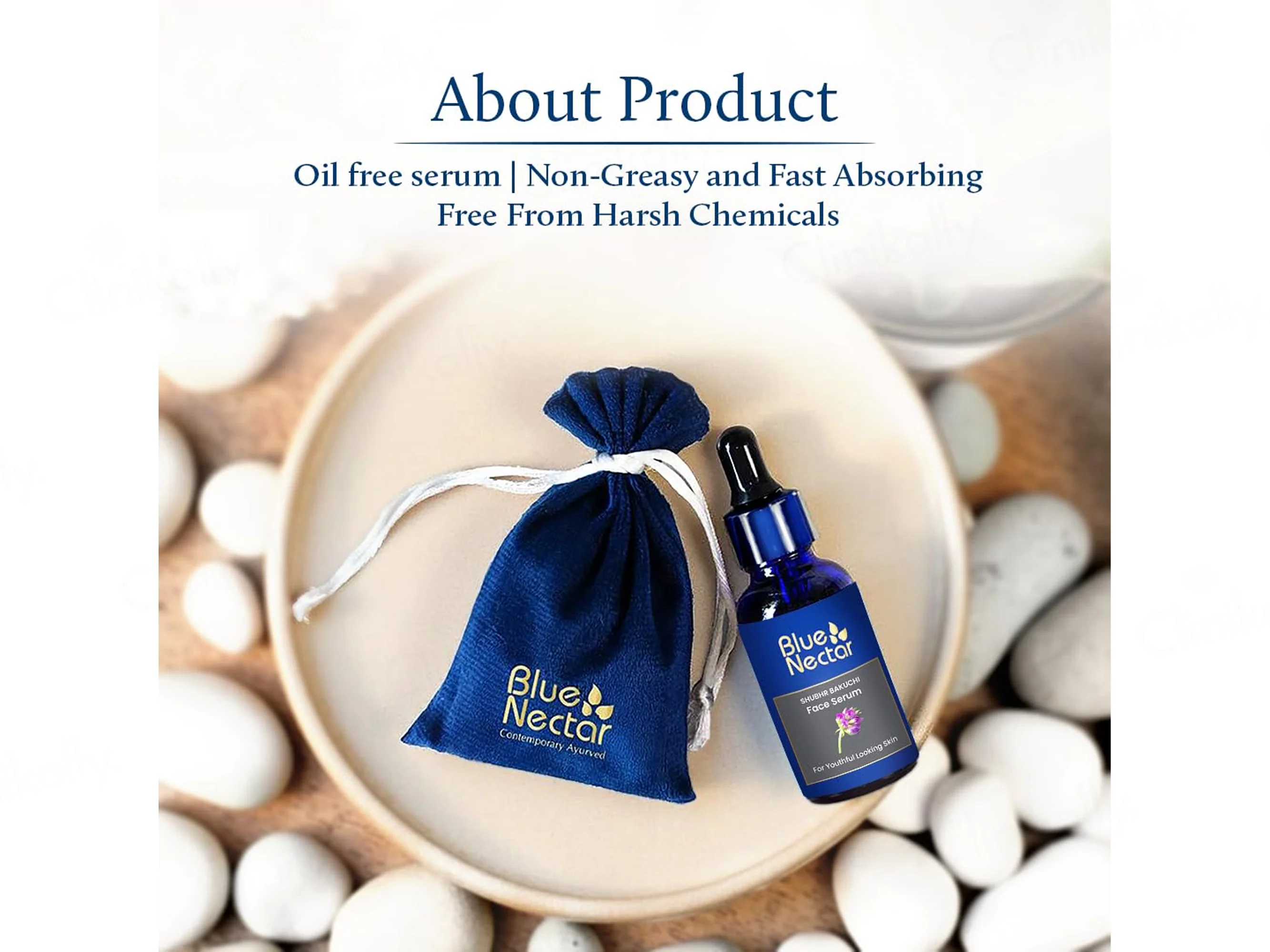 Blue Nectar Shubhr Bakuchi Face Serum - Image 6