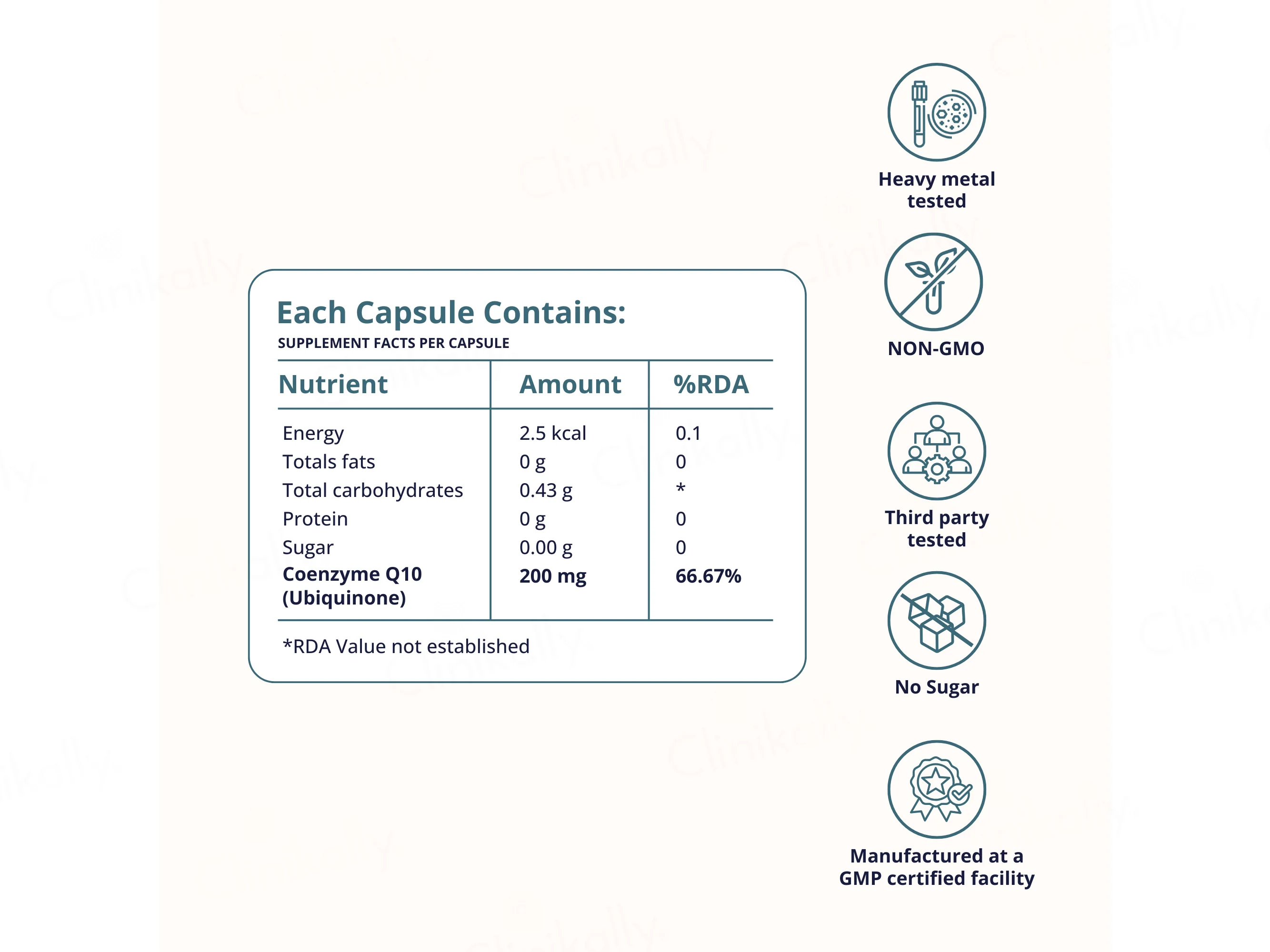 Briyo Coenzyme Q10 200 mg Dietary Supplement Capsule - Image 10