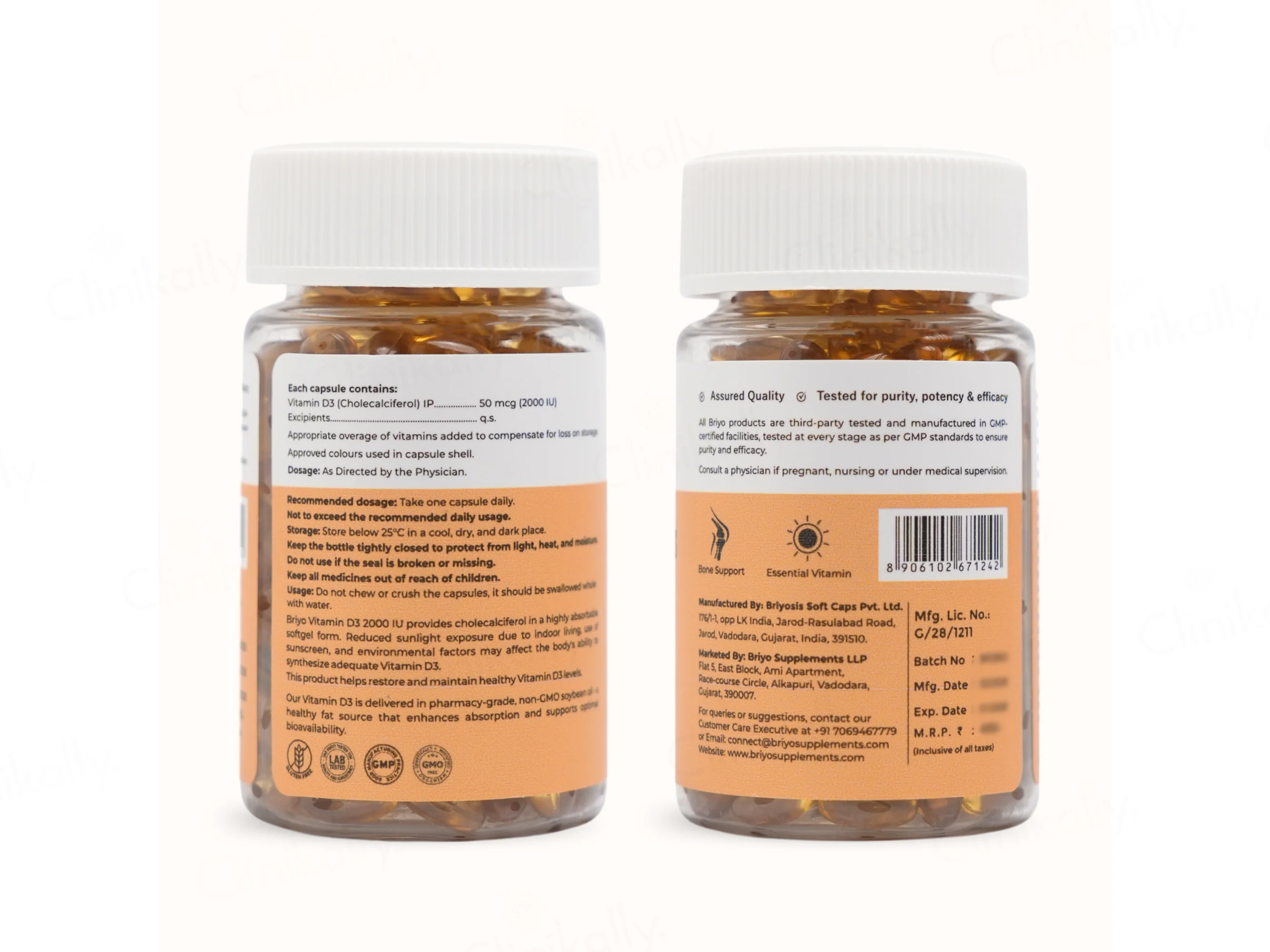 Briyo Vitamin D3 2000 IU Capsule - Image 10