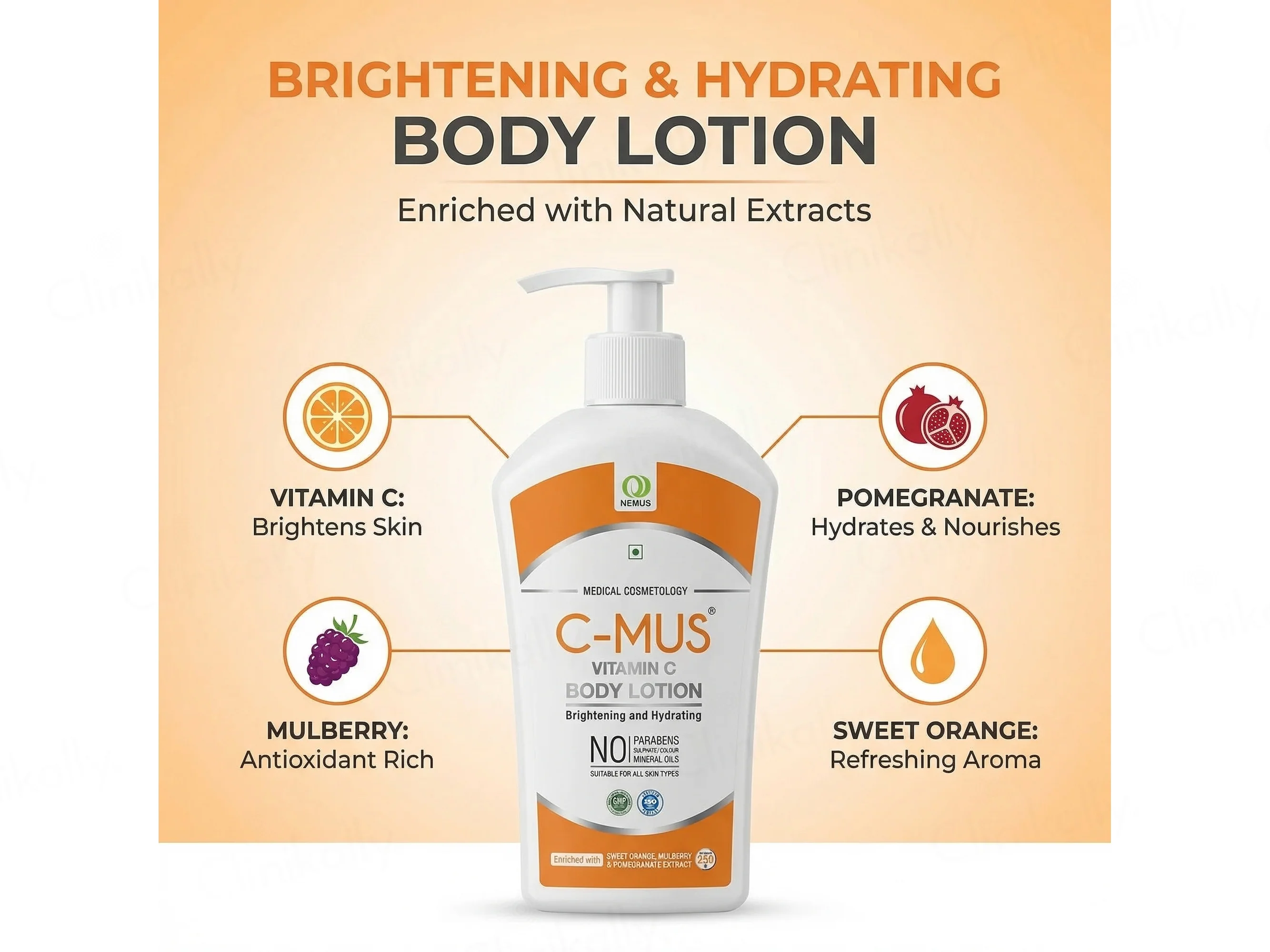 C-Mus Vitamin C Brightening & Hydrating Body Lotion - Image 2