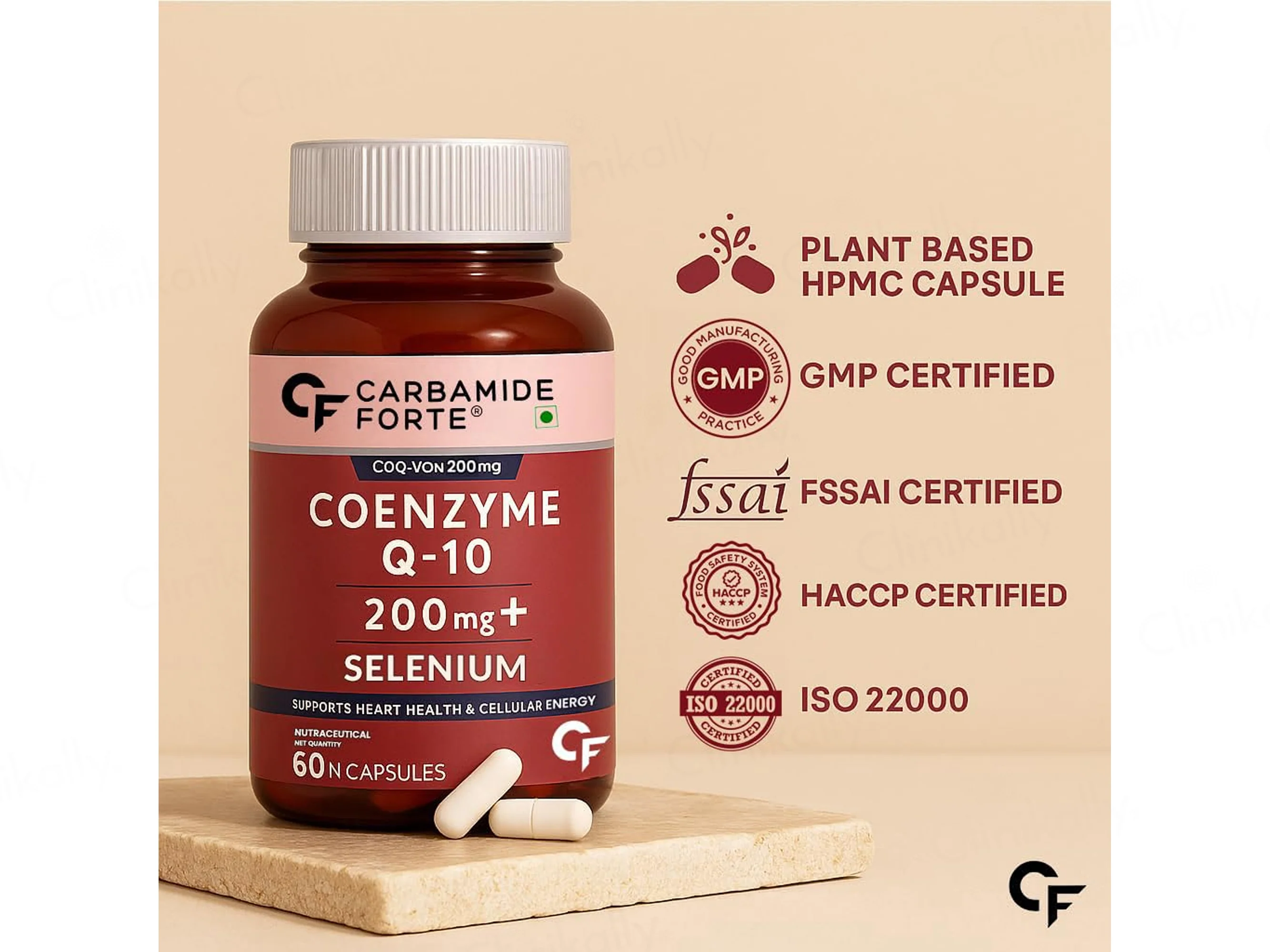 Carbamide Forte Coenzyme Q10 200mg Capsule - Image 4