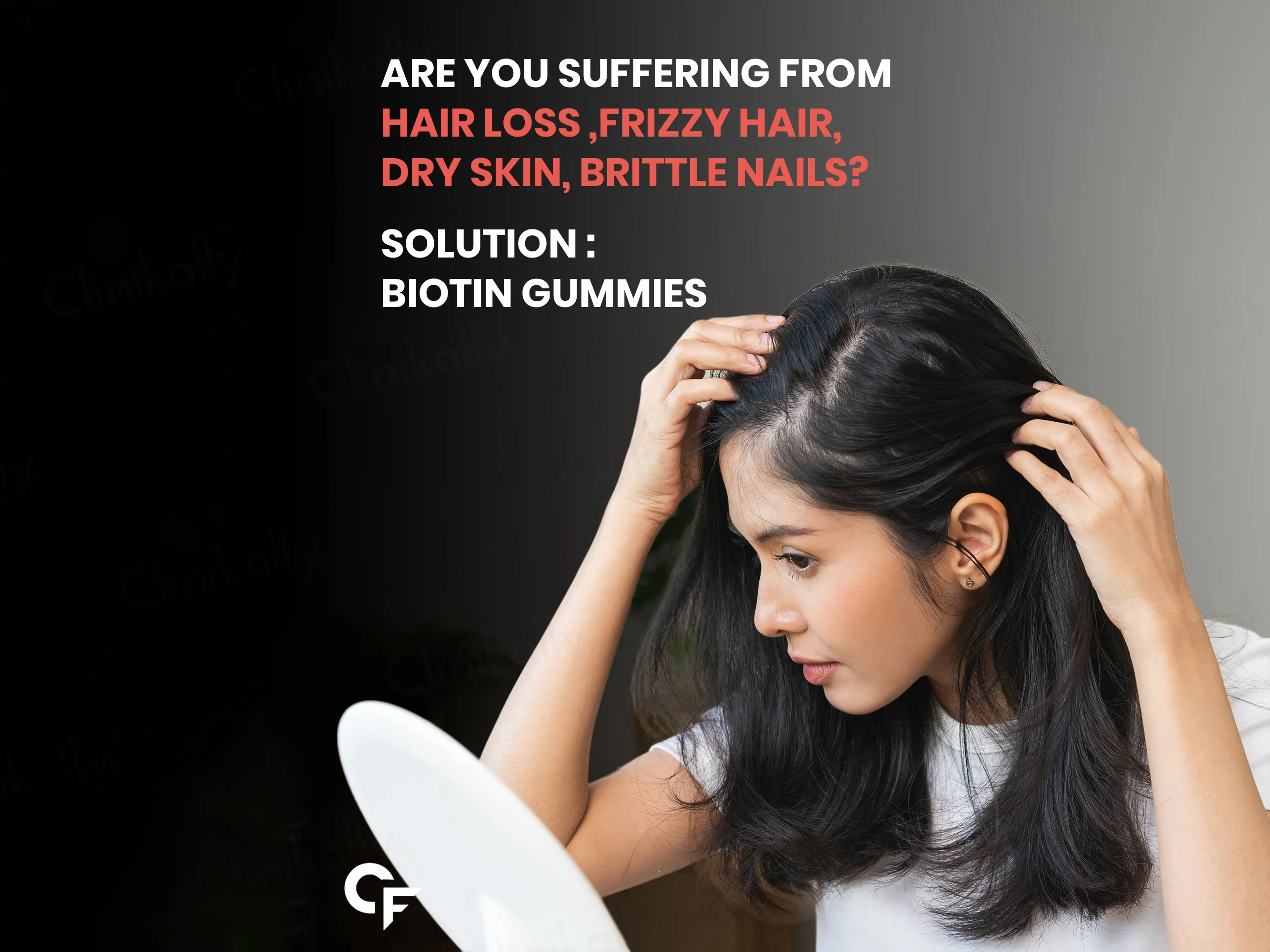 Carbamide Forte Natural Biotin Gummies For Hair Growth - Strawberry Flavour - Image 3