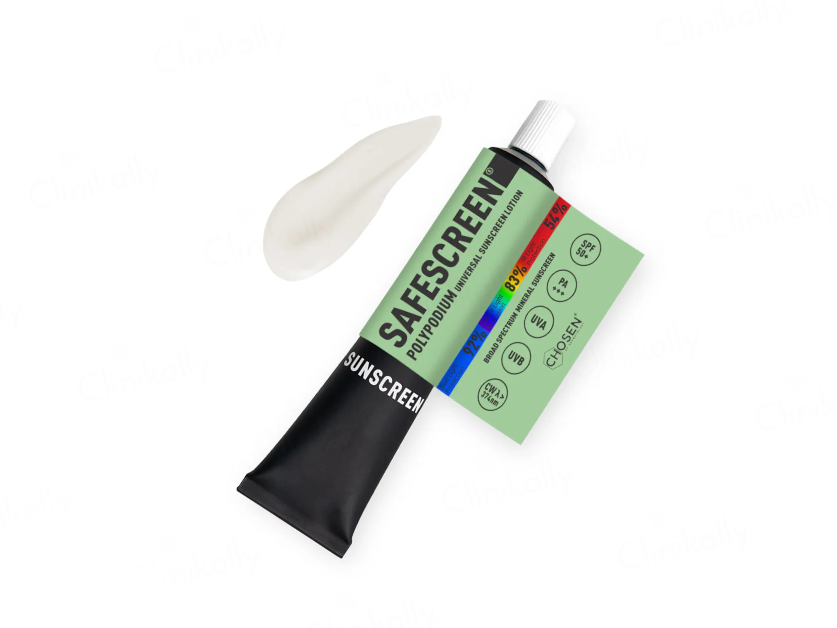 Chosen Safescreen Polypodium Universal Mineral Sunscreen Lotion SPF 50+ PA+++ - Image 2