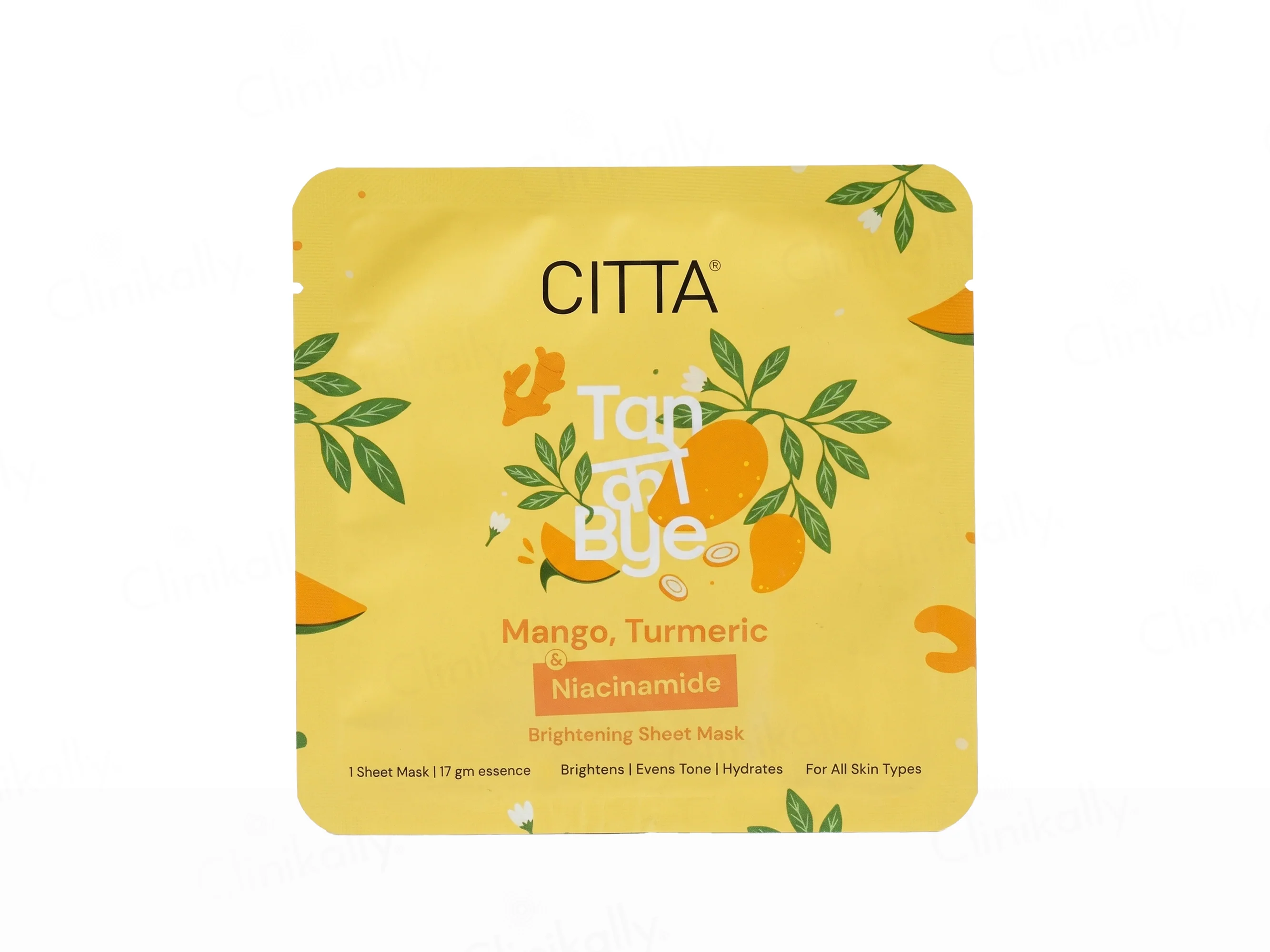 CITTA Tan Ko Bye Brightening Face Sheet Mask - Image 2