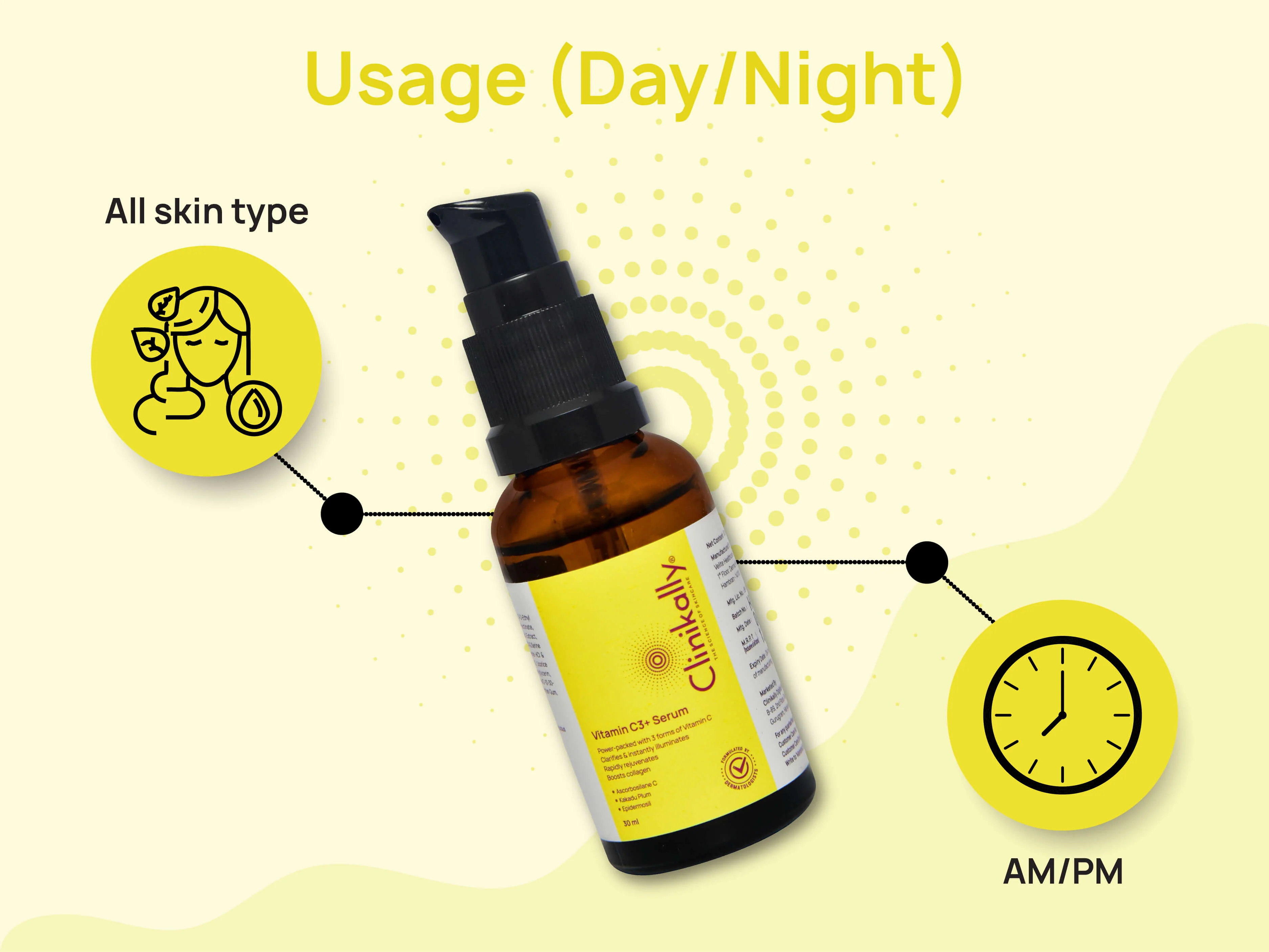 Clinikally Vitamin C3+ Serum - Image 4