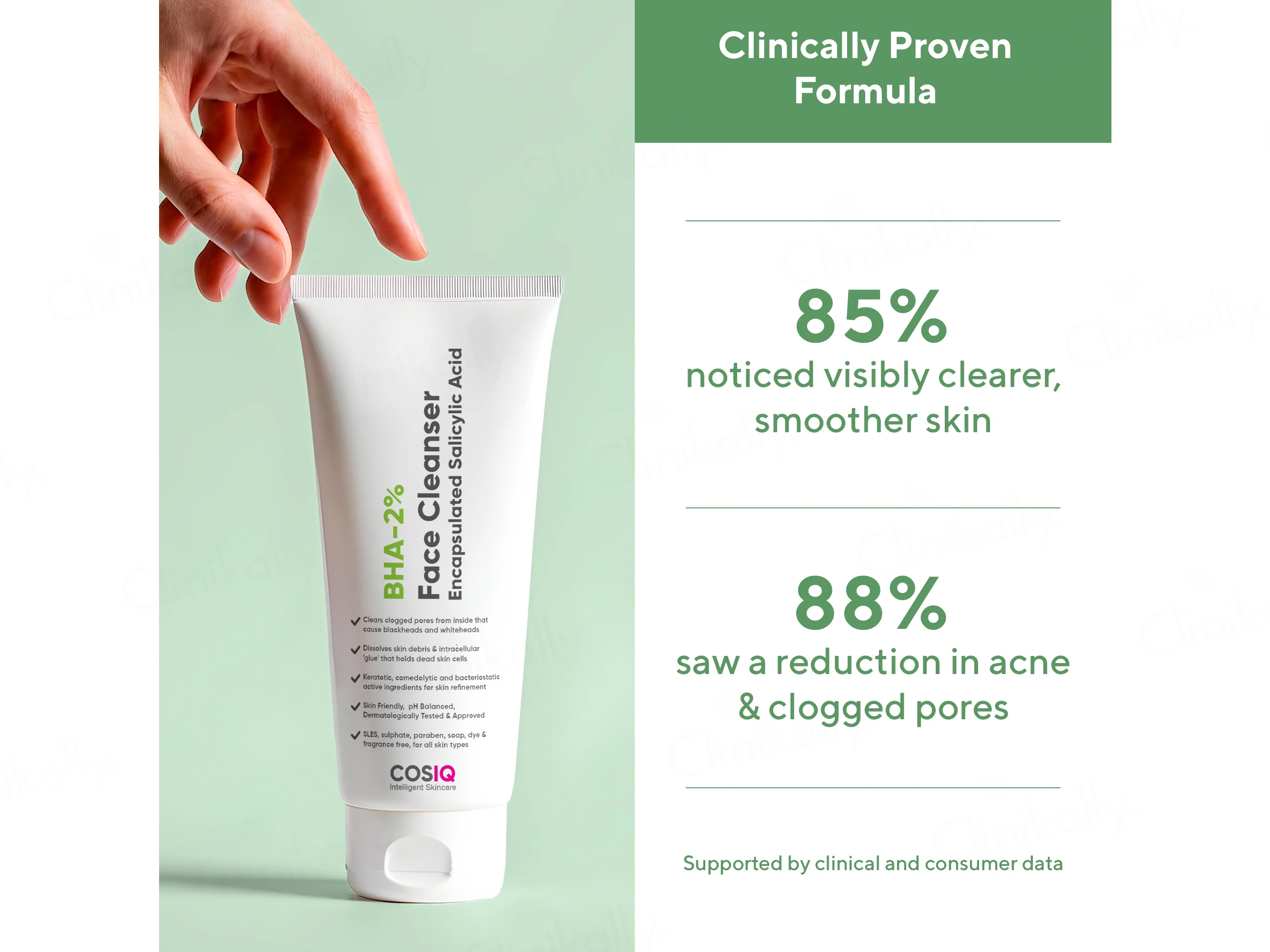 CosiQ FC-3 AHA 10% + BHA 2% Exfoliating Face Cleanser Gel - Image 7