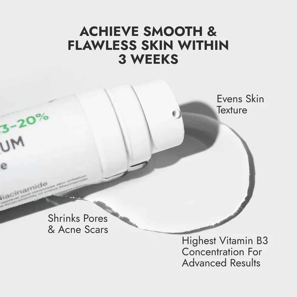 CosiQ Vitamin B3-20% Niacinamide + Peptides Face Serum - Image 3