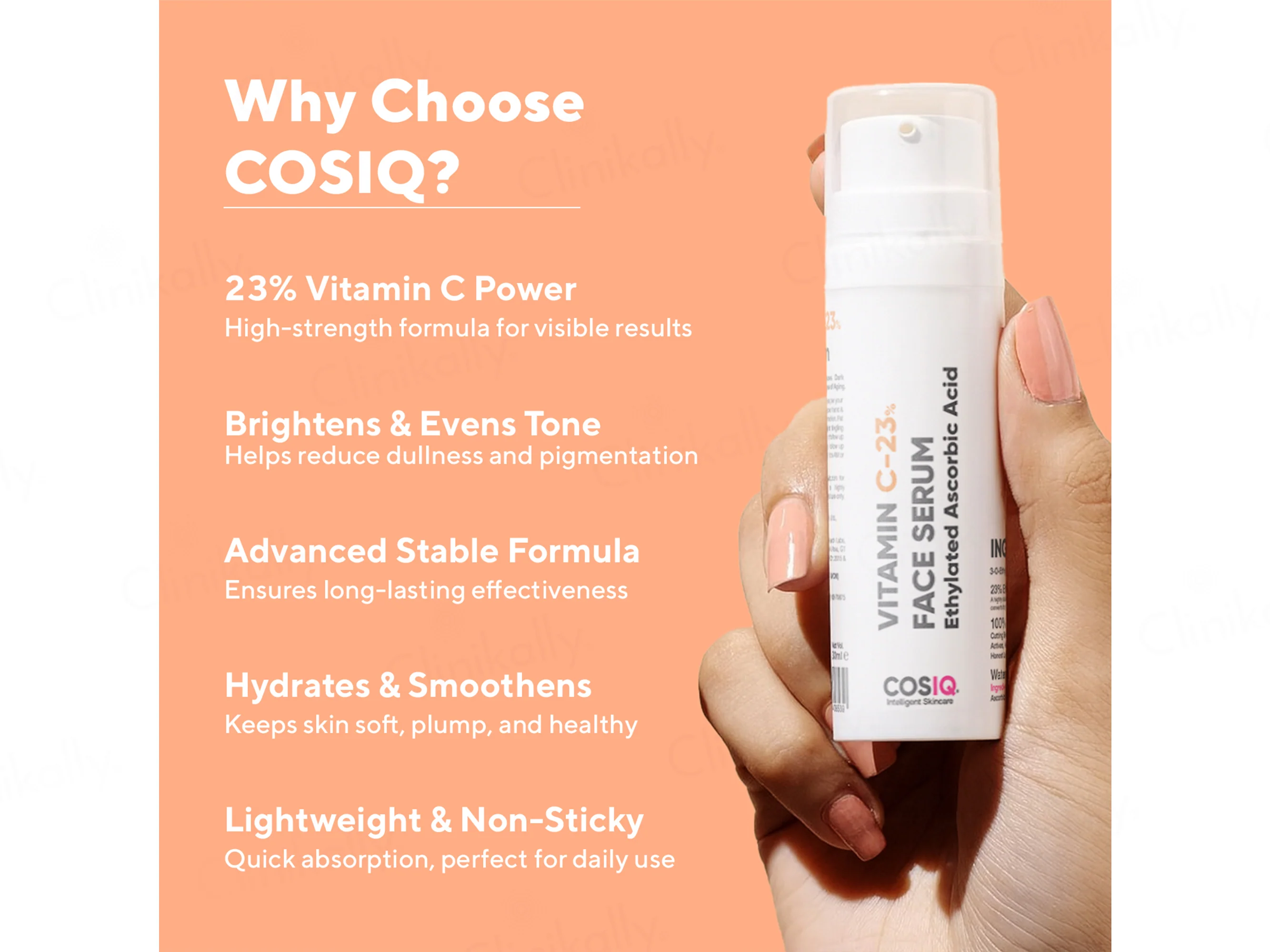 CosiQ Vitamin C-8% Ethylated Ascorbic Acid Face Serum - Image 7