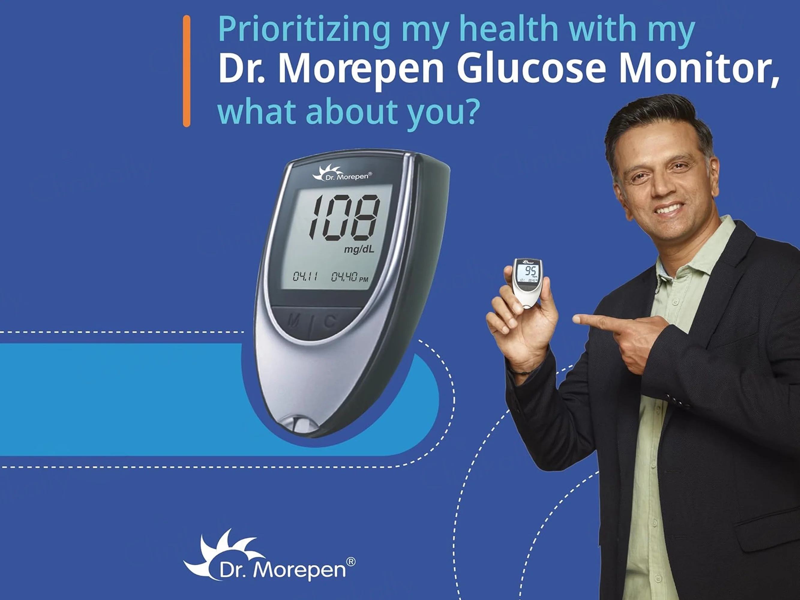 Dr. Morepen GlucoOne BG-03 Blood Glucose Monitoring System (Meter Only) - Image 2