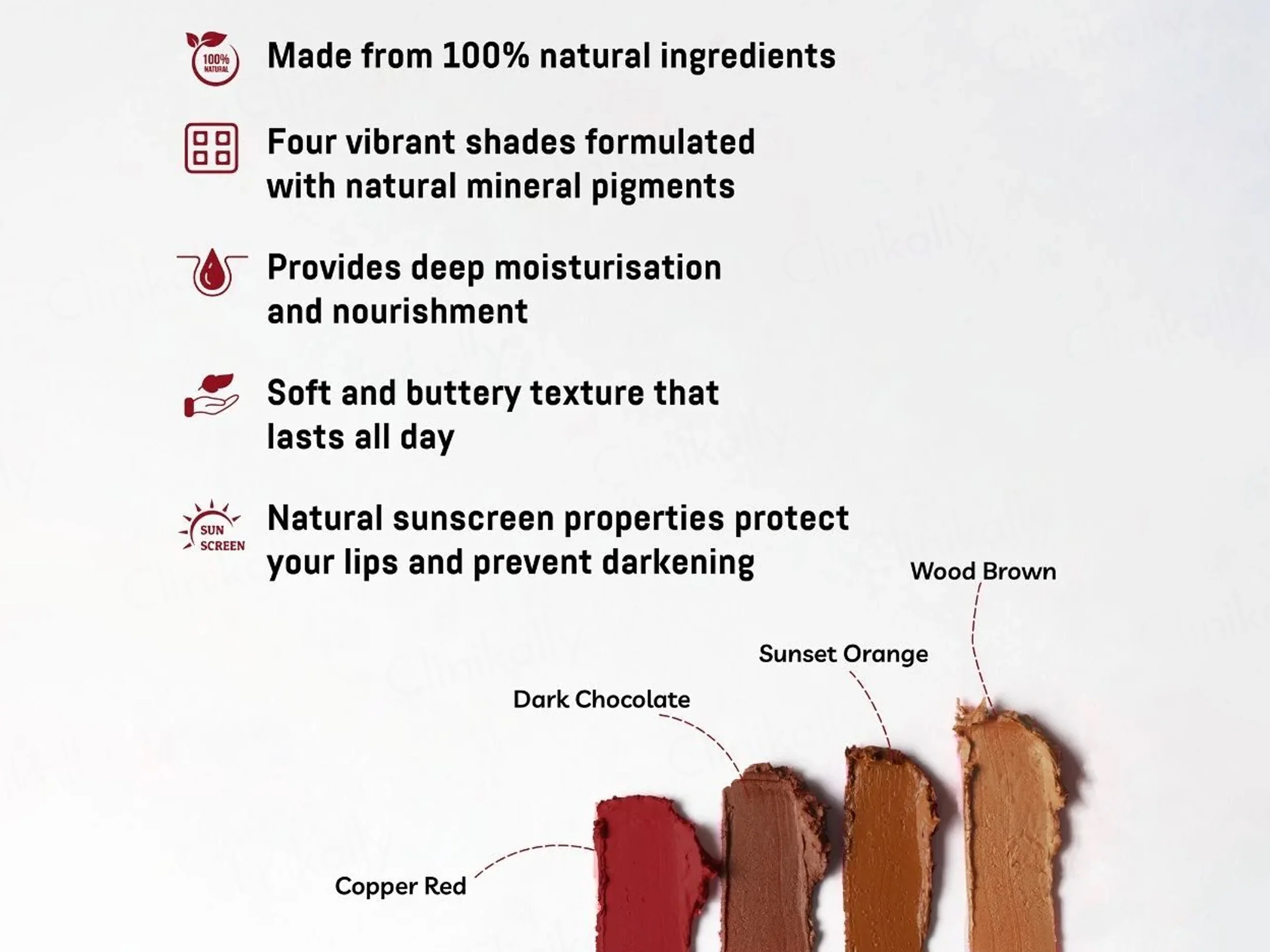 Earth Baby Lip-Nourishing Colour Lipstick Au Naturale - Chocolate Brown - Image 4