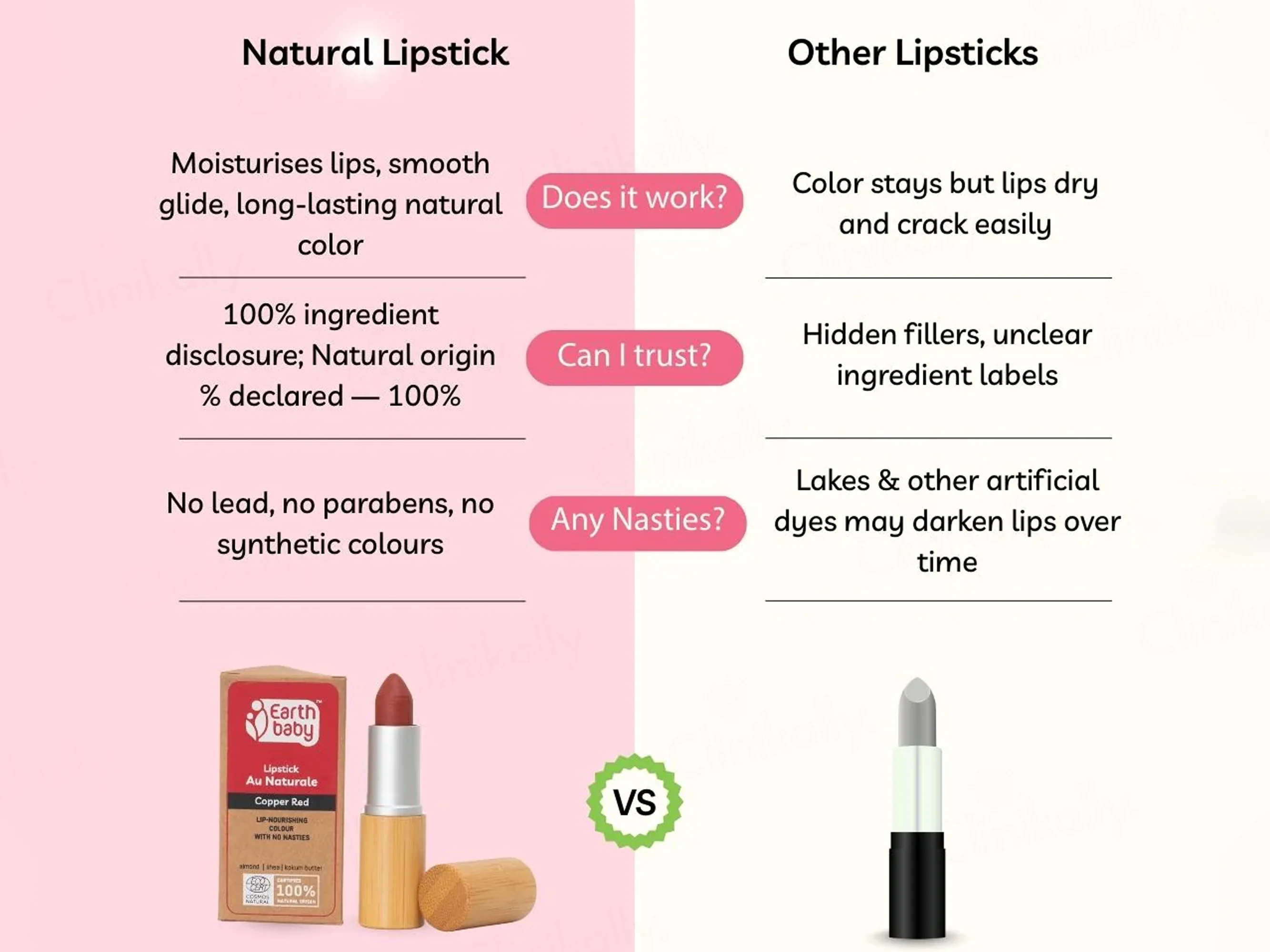 Earth Baby Lip-Nourishing Colour Lipstick Au Naturale - Chocolate Brown - Image 6