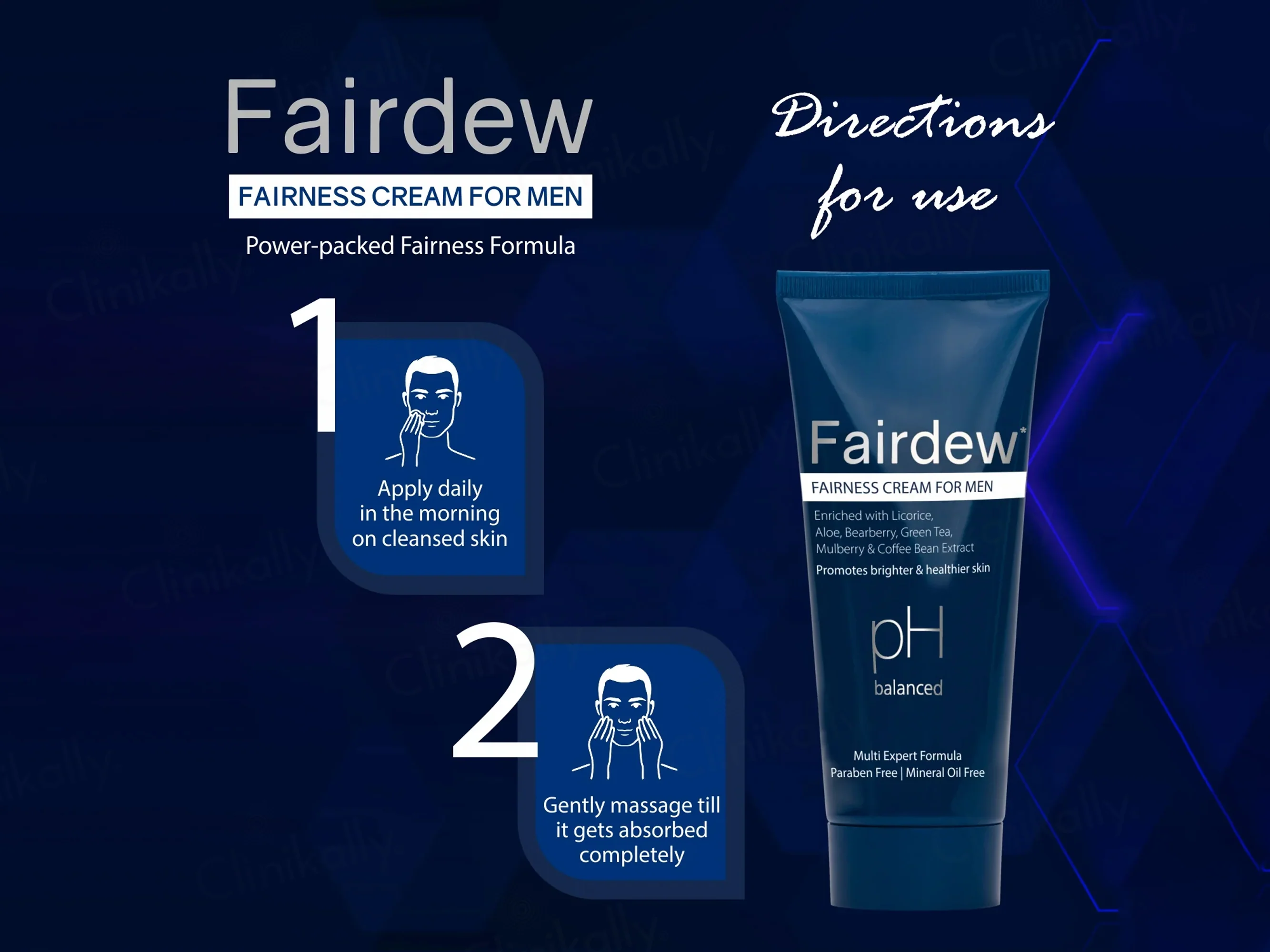 Fairdew pH Balanced Fairness Cream For Men - Image 2