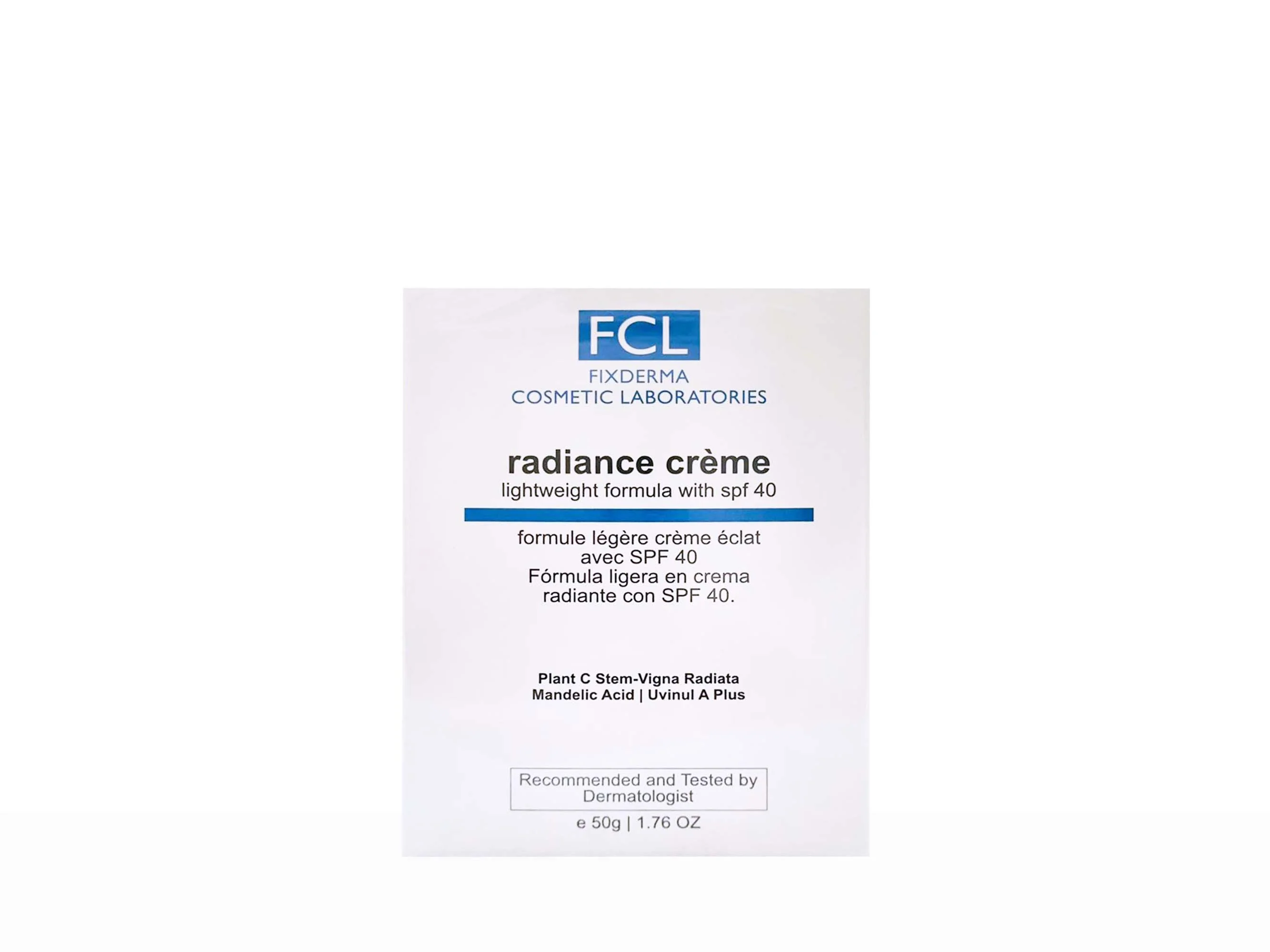 FCL Radiance Creme Lightweight Formula With SPF 40