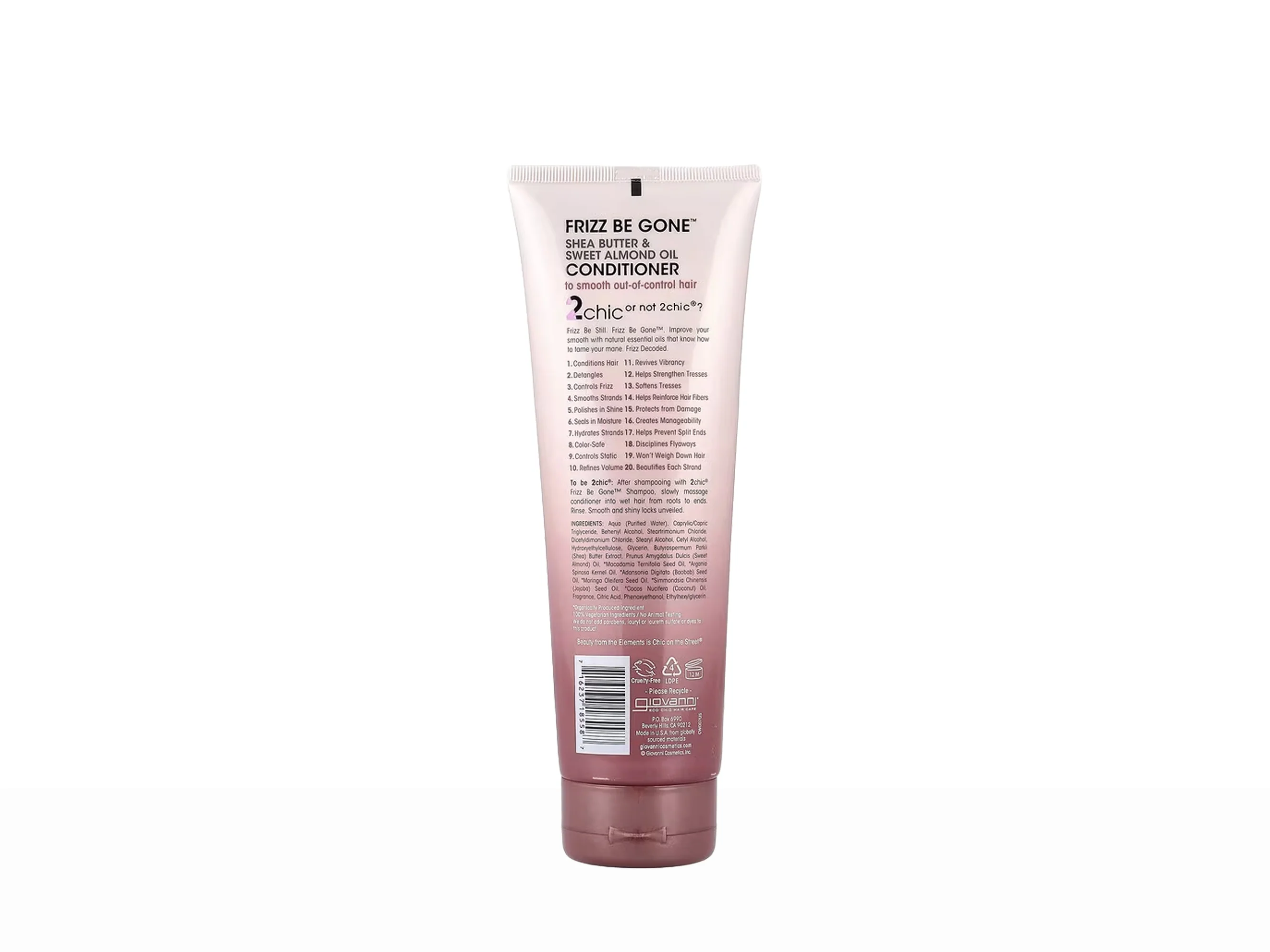 Giovanni 2Chic Shea Butter & Sweet Almond Oil Frizz Be Gone Conditioner - Image 5