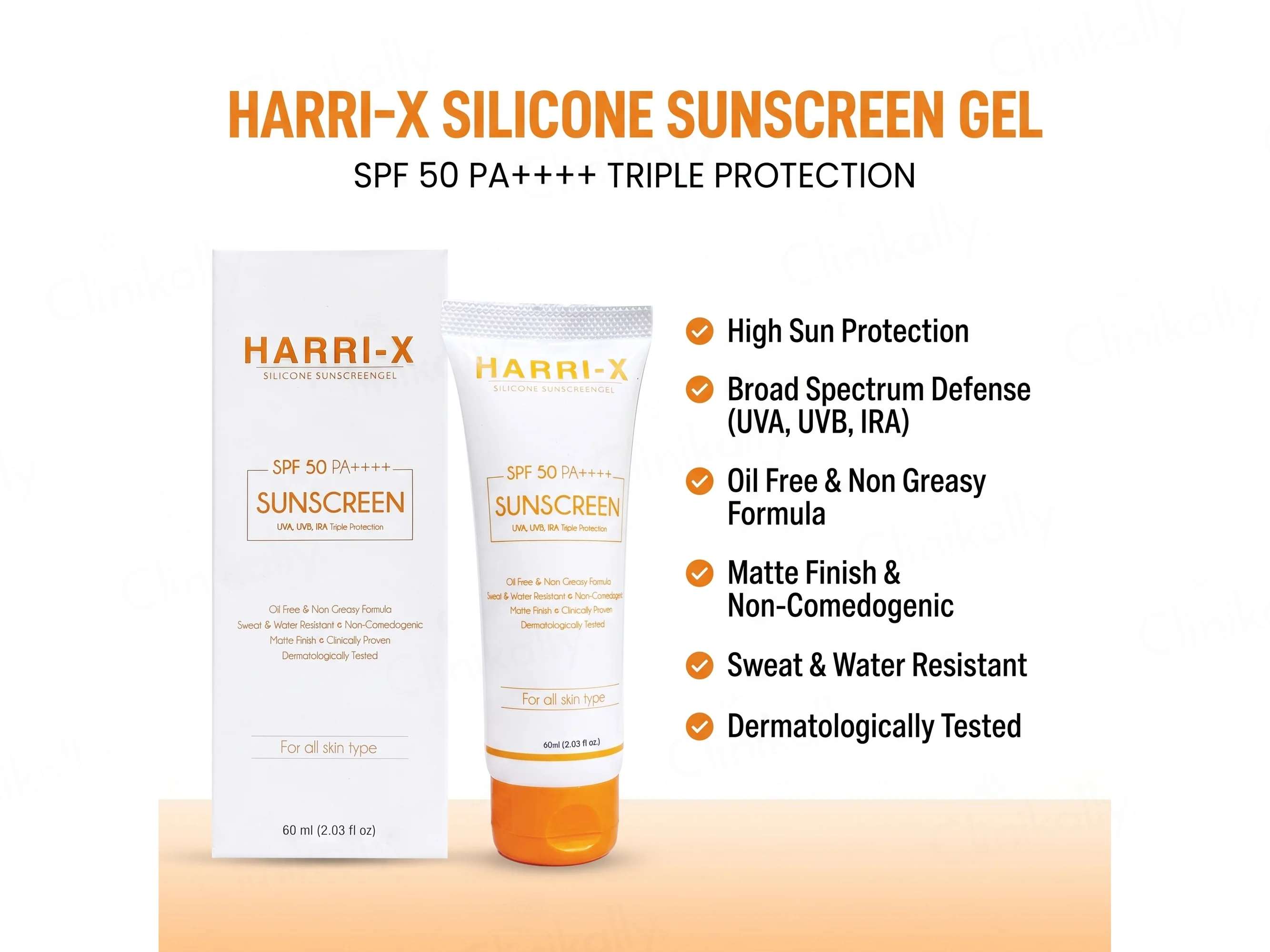 Harri-X Silicone Sunscreen Gel SPF 50 PA++++ - Image 2