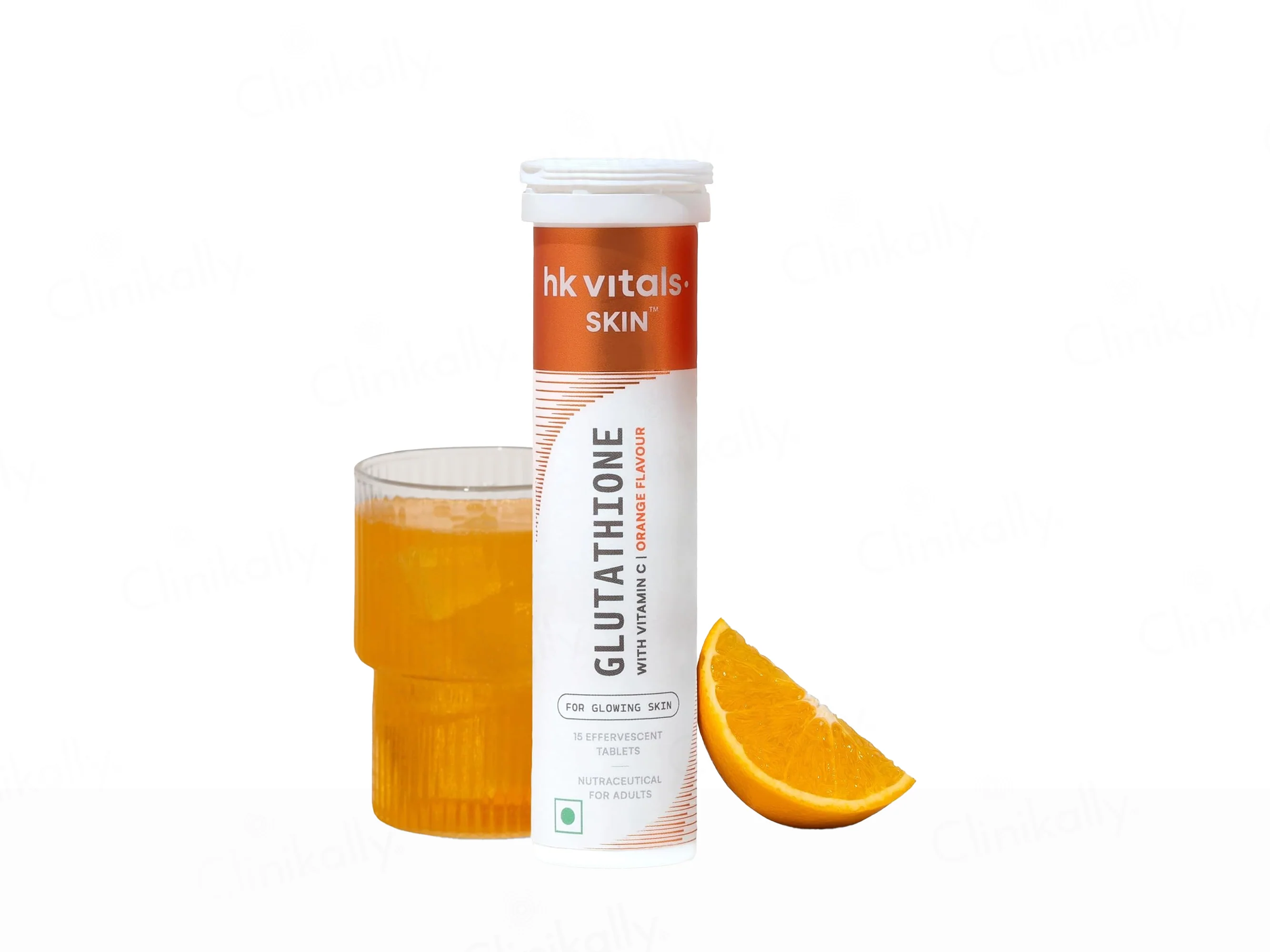 HK Vitals Glutathione With Vitamin C Effervescent Tablet - Orange Flavour - Image 4