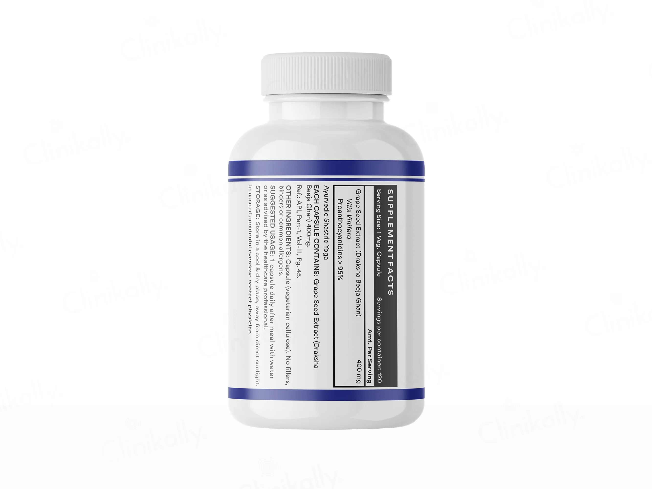 Inlife Grape Seed Extract 400mg Vegetarian Capsule - Image 8