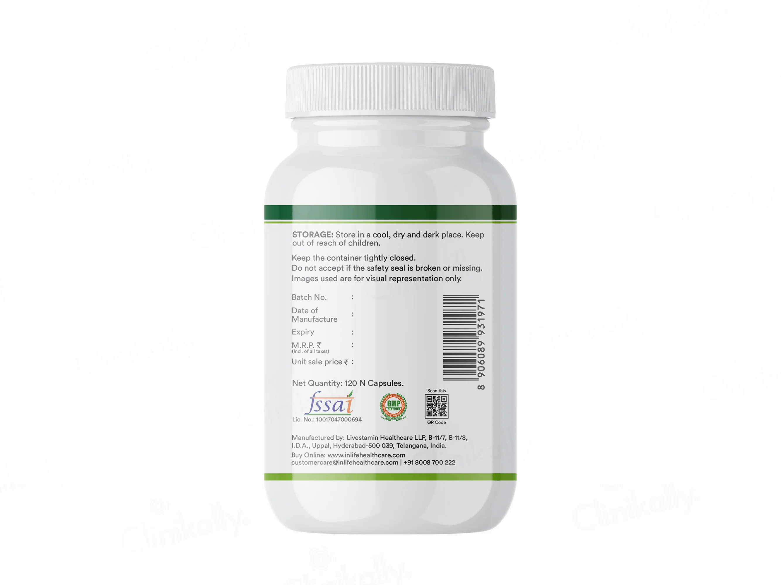 Inlife High Absorption Magnesium Glycinate 1100mg Vegetarian Capsule - Image 11