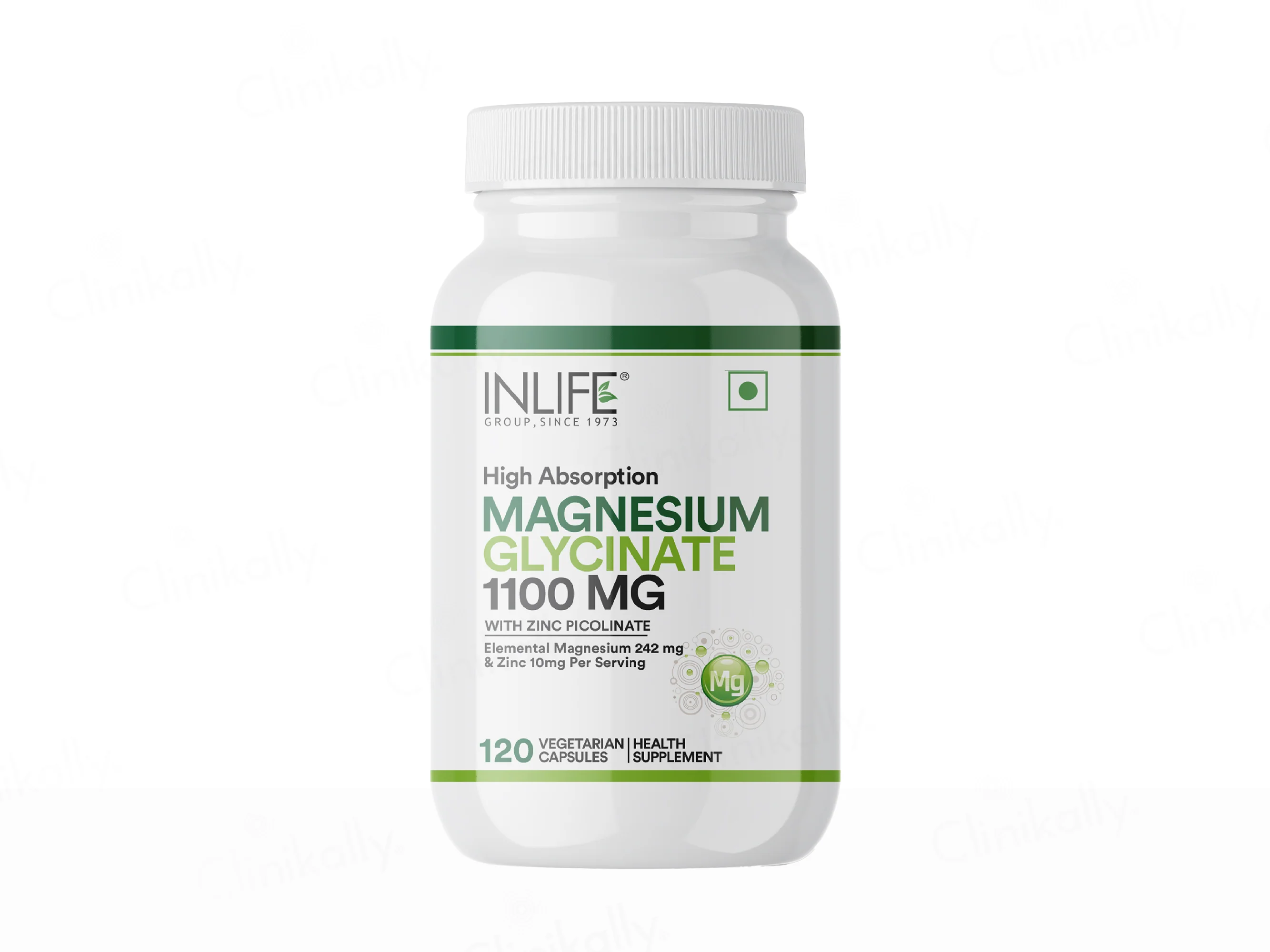 Inlife High Absorption Magnesium Glycinate 1100mg Vegetarian Capsule - Image 8