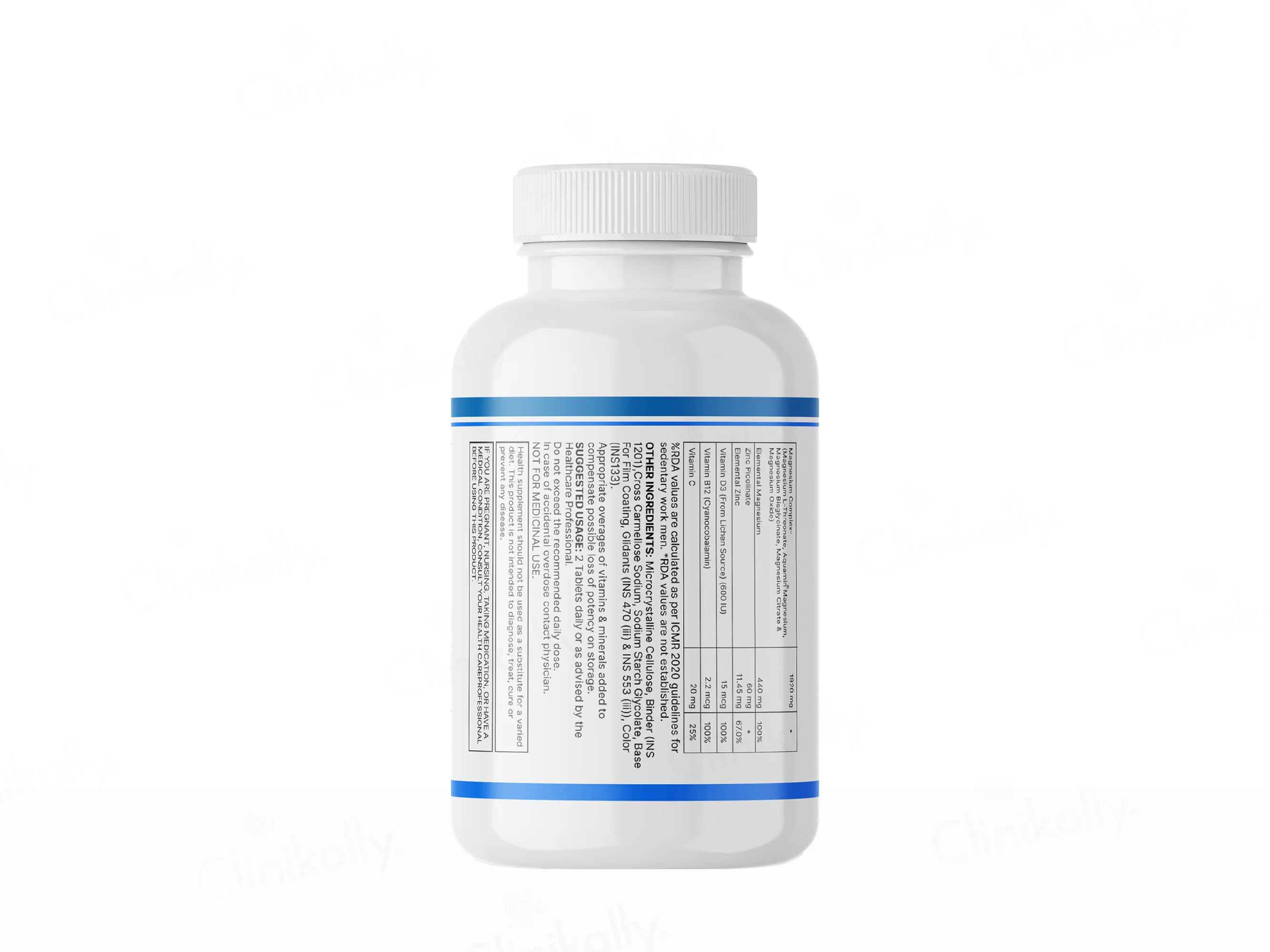 Inlife High Strength Magnesium Complex 5x 2000mg Health Supplement Veg Tablet - Image 12