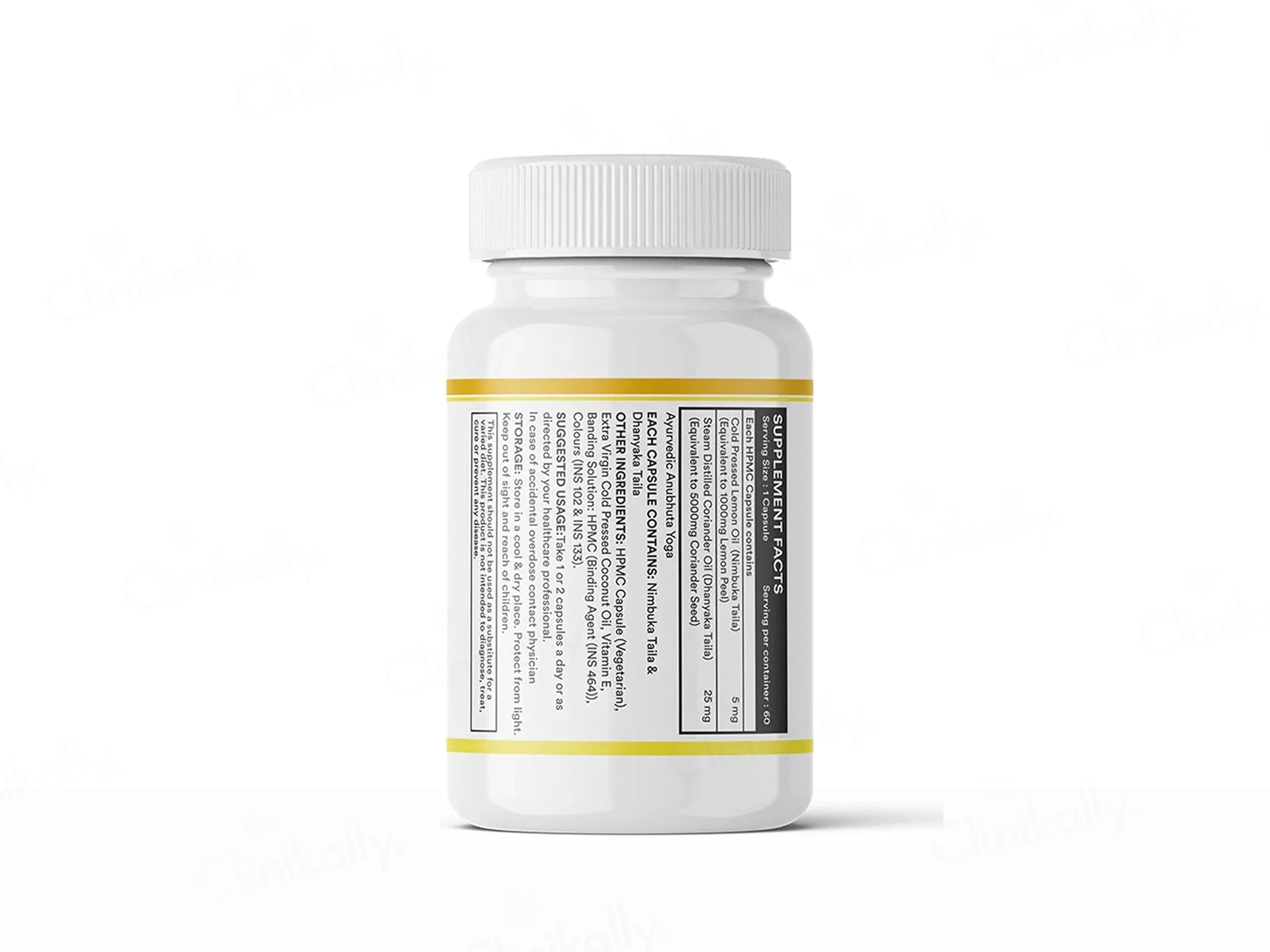Inlife Natural Lemon Oil + Coriander Oil Liquid Filled Veg Capsule - Image 6