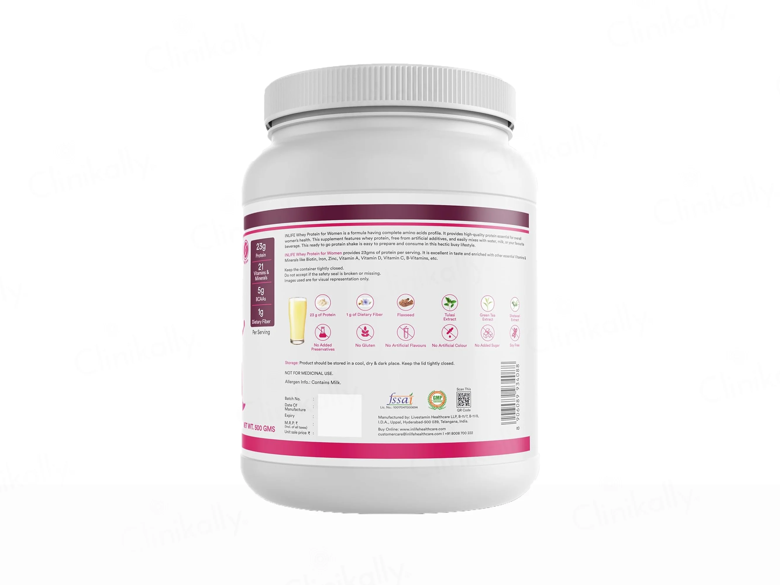 Inlife Whey Protein Nutraceutical Powder For Women - Vanilla Flavour - Image 5