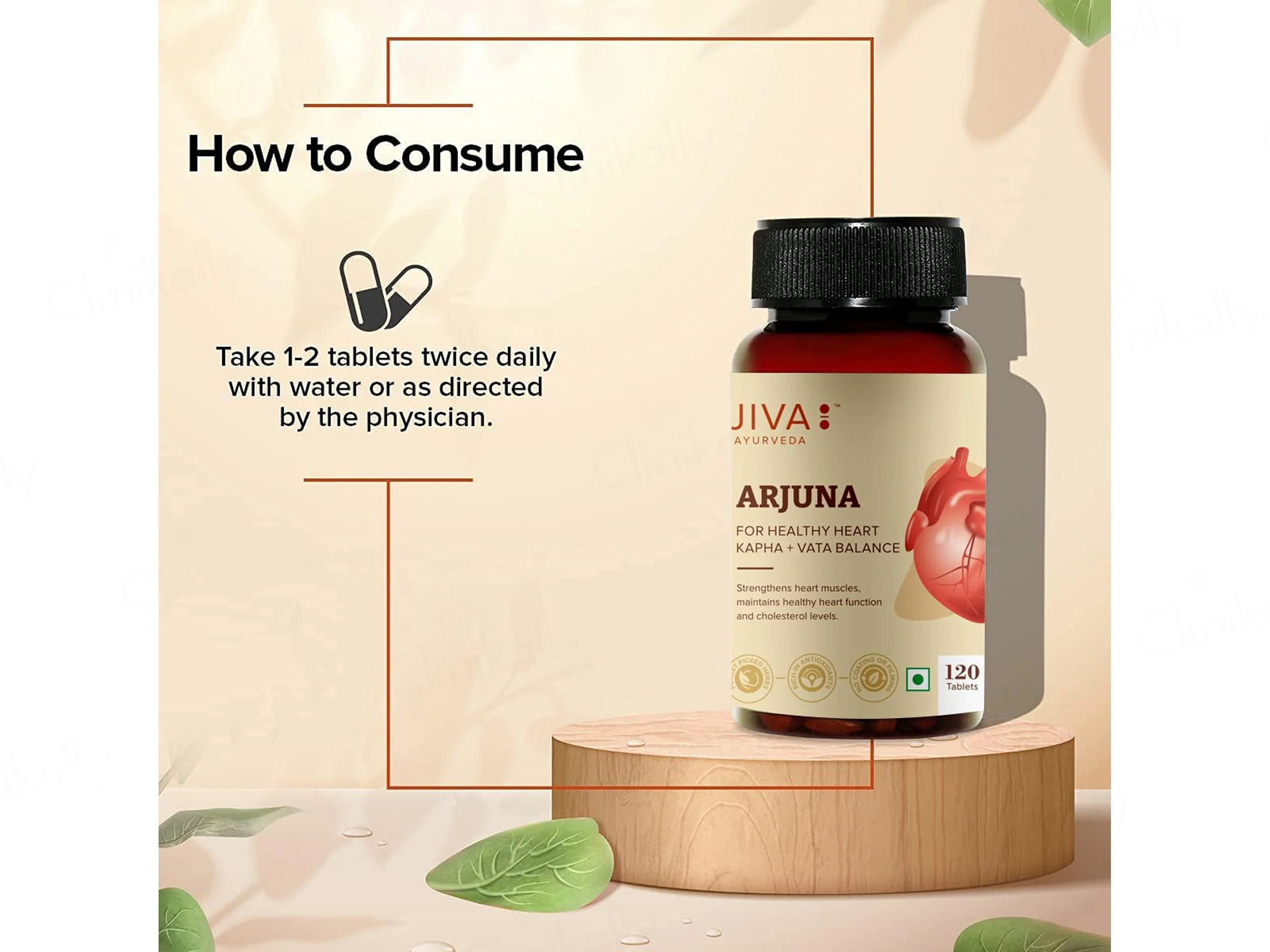 Jiva Ayurveda Arjuna Tablet For Healthy Heart - Image 2