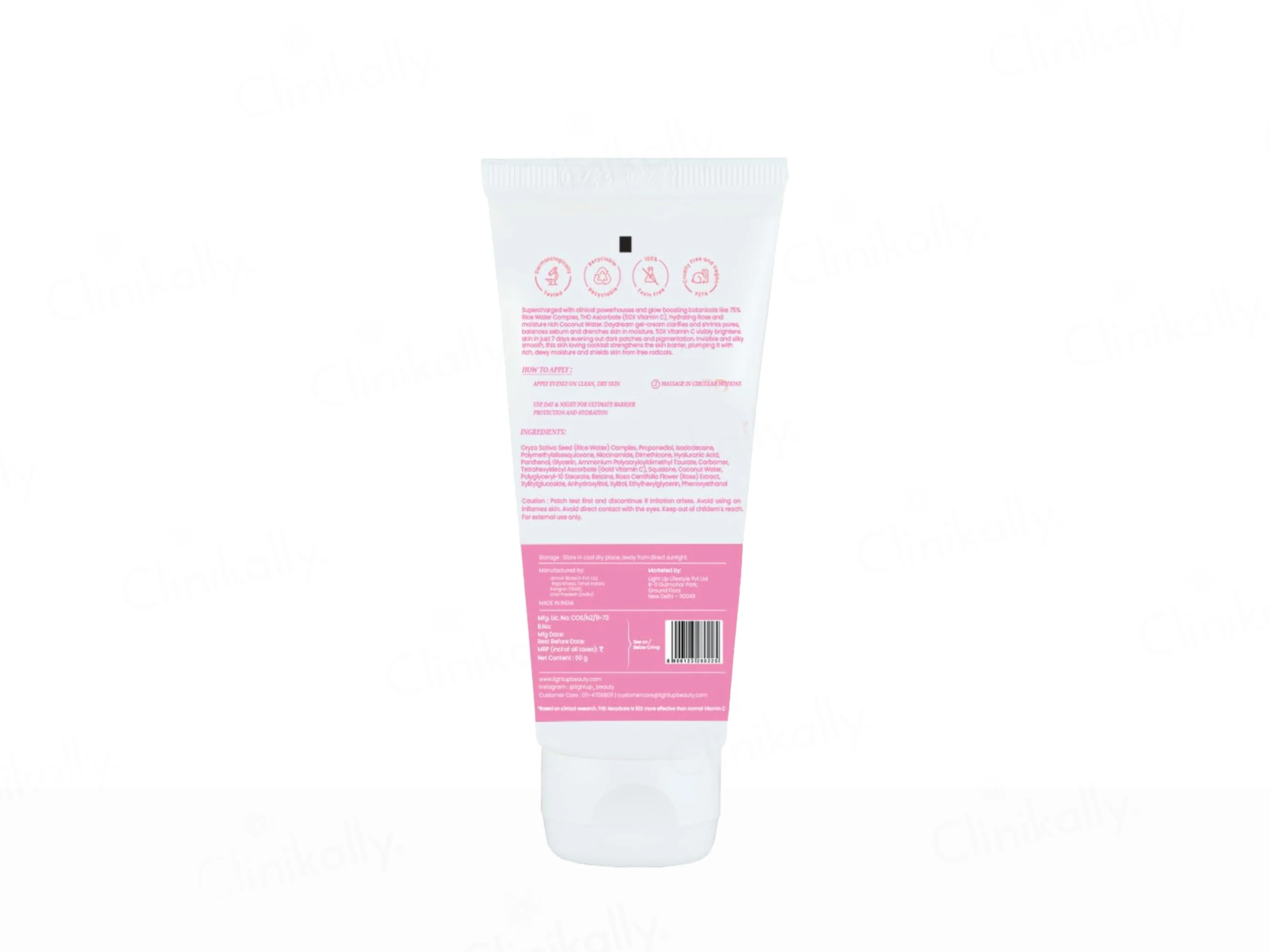 Light Up Daydream 75% Rice Water Complex + Gold Vitamin C Brightening Face Cream - Image 6