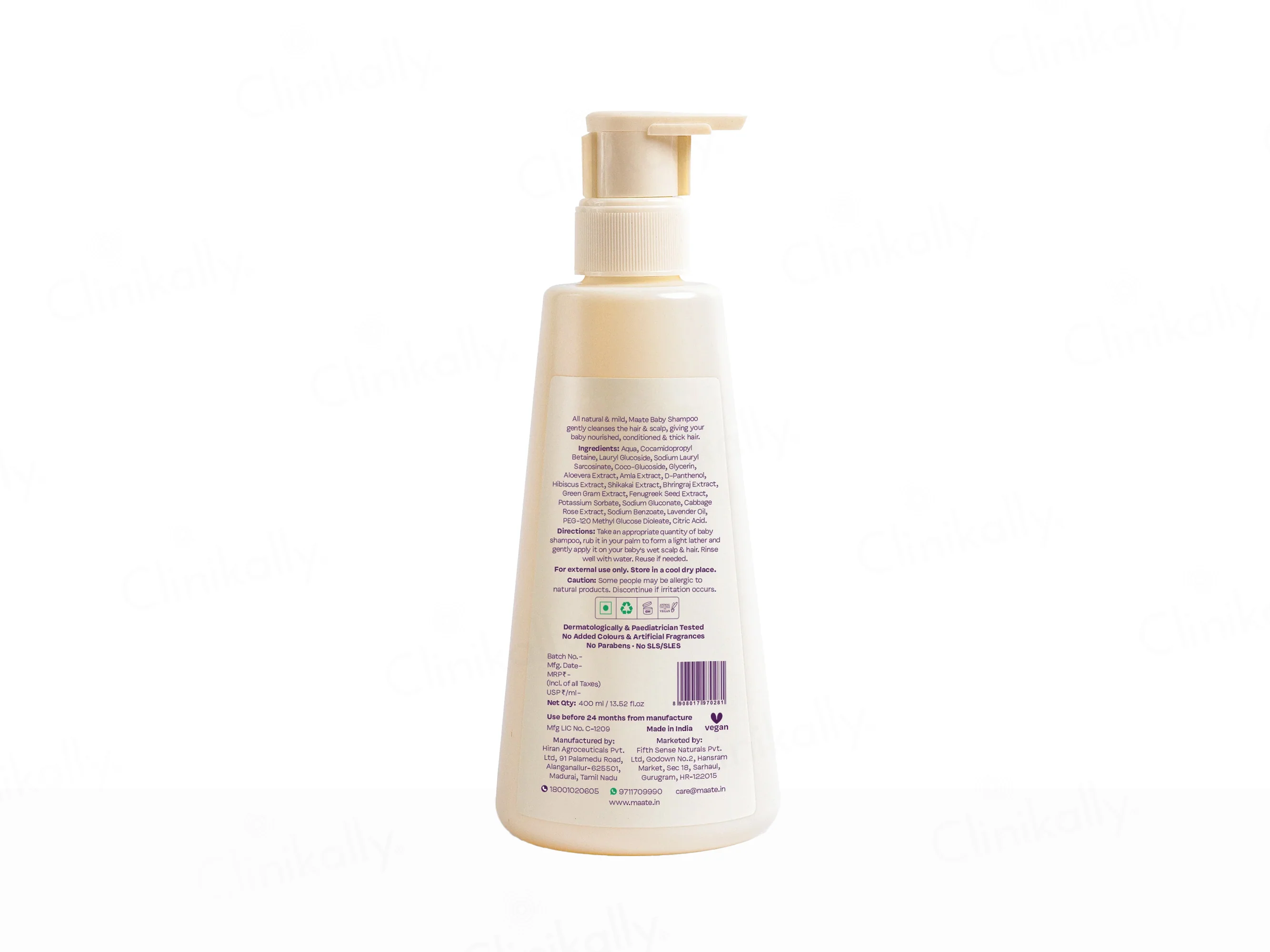 Maate Baby Shampoo For Healthy Scalp and Strong hair - Image 2