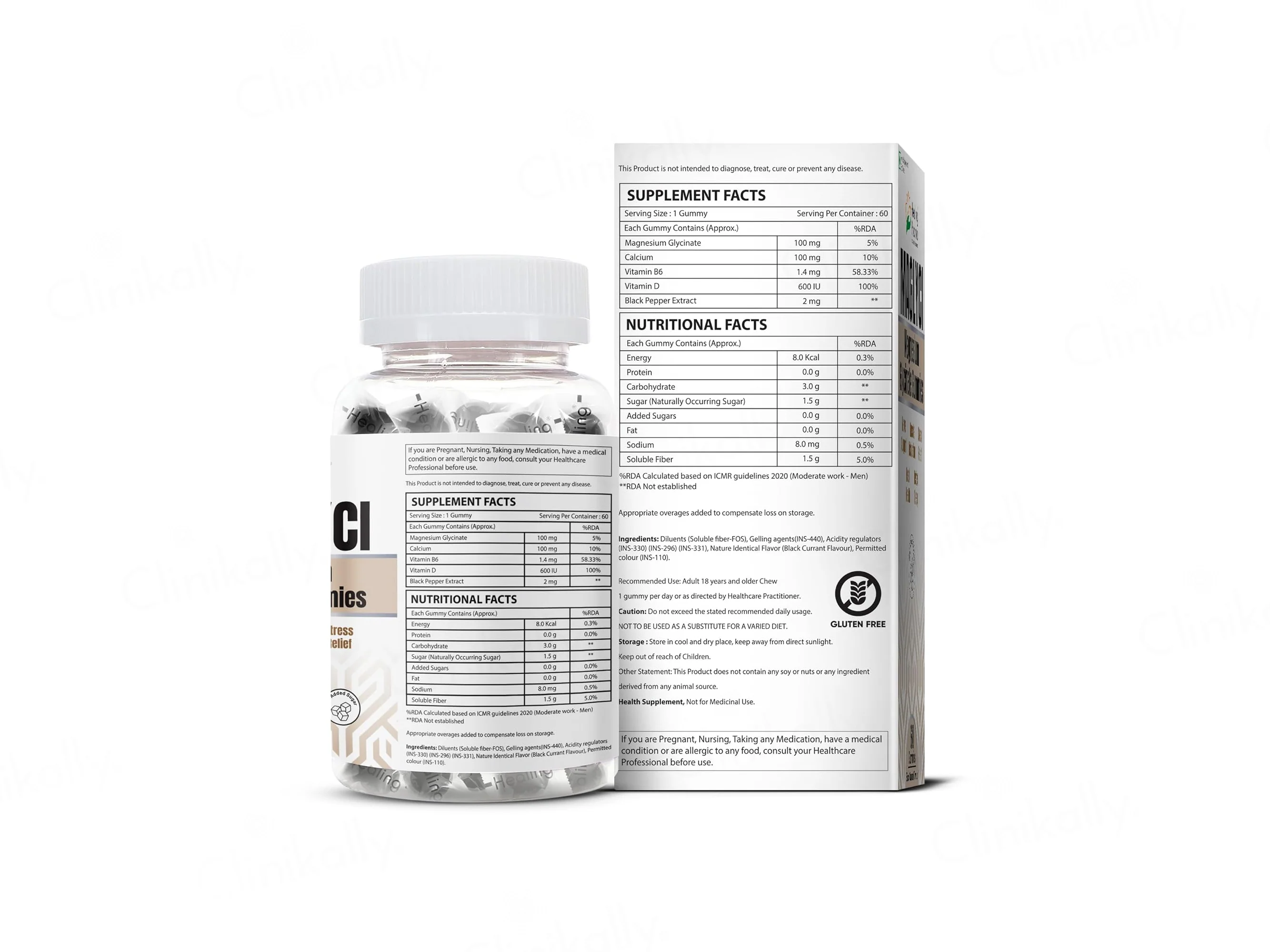 Maglyci Magnesium Glycinate Gummies - Black Currant Flavour - Image 2