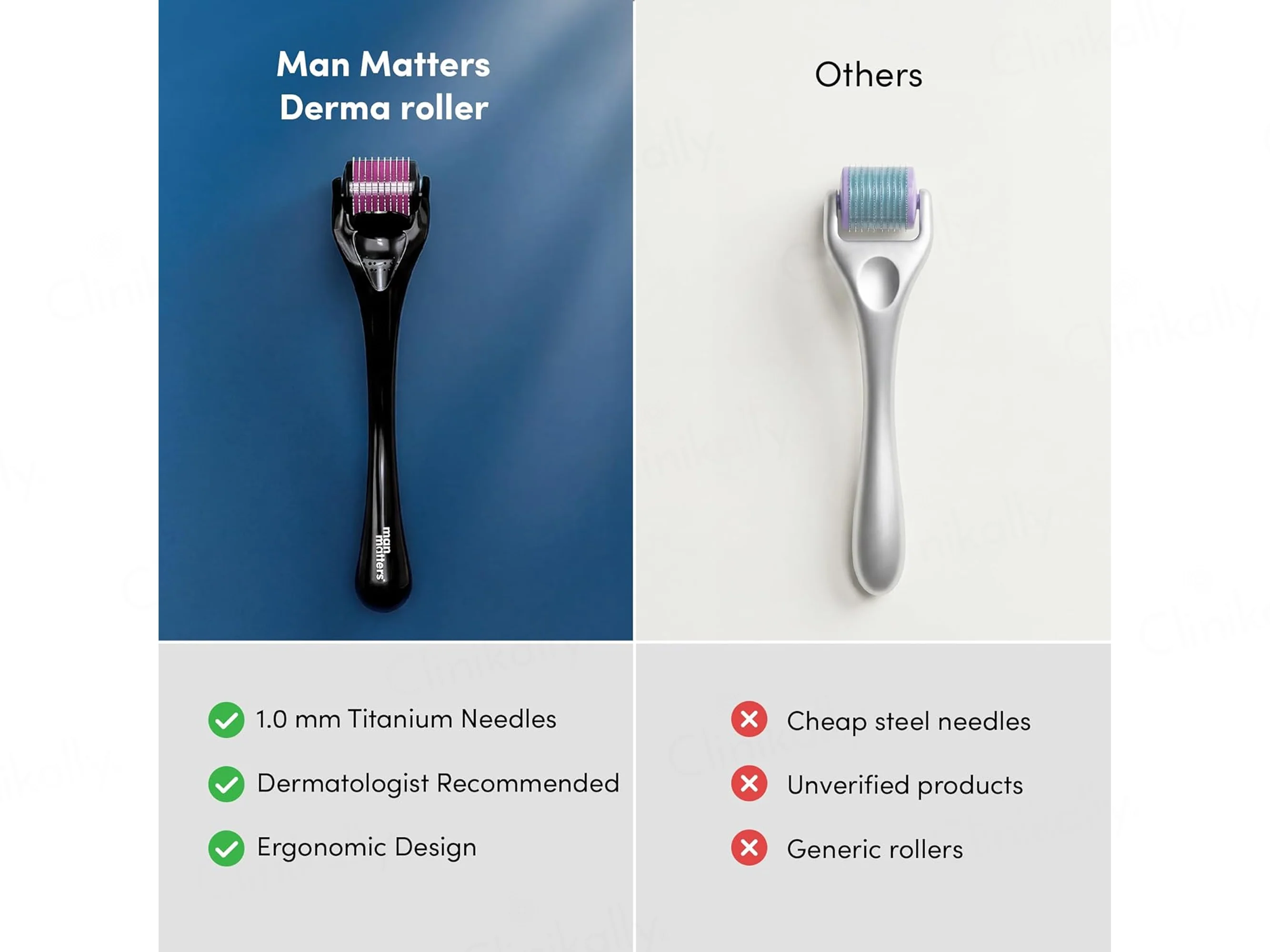 Man Matters Derma Roller + Disinfectant Kit - Image 4