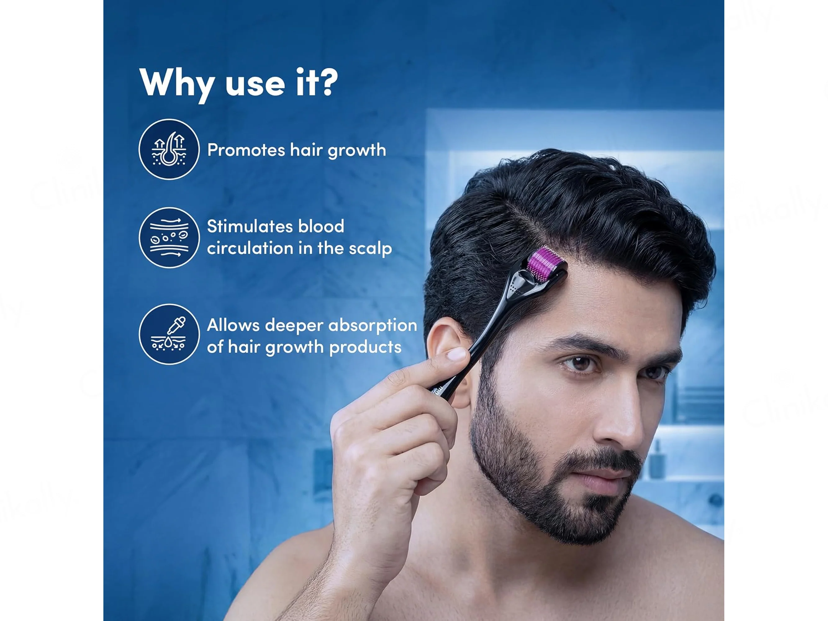 Man Matters Derma Roller + Disinfectant Kit - Image 6