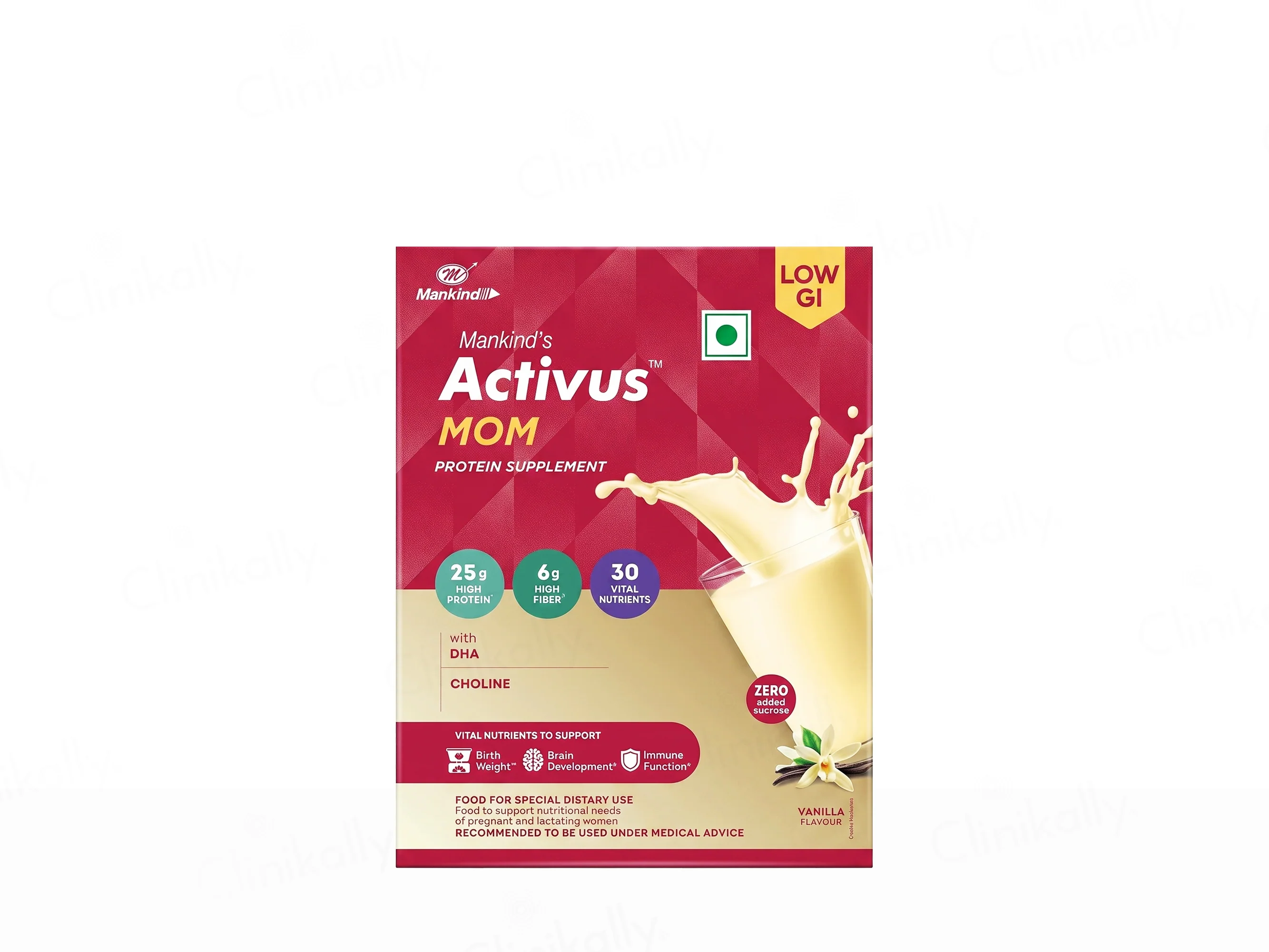 Mankind's Activus Mom Protein Supplement Powder - Vanilla Flavour