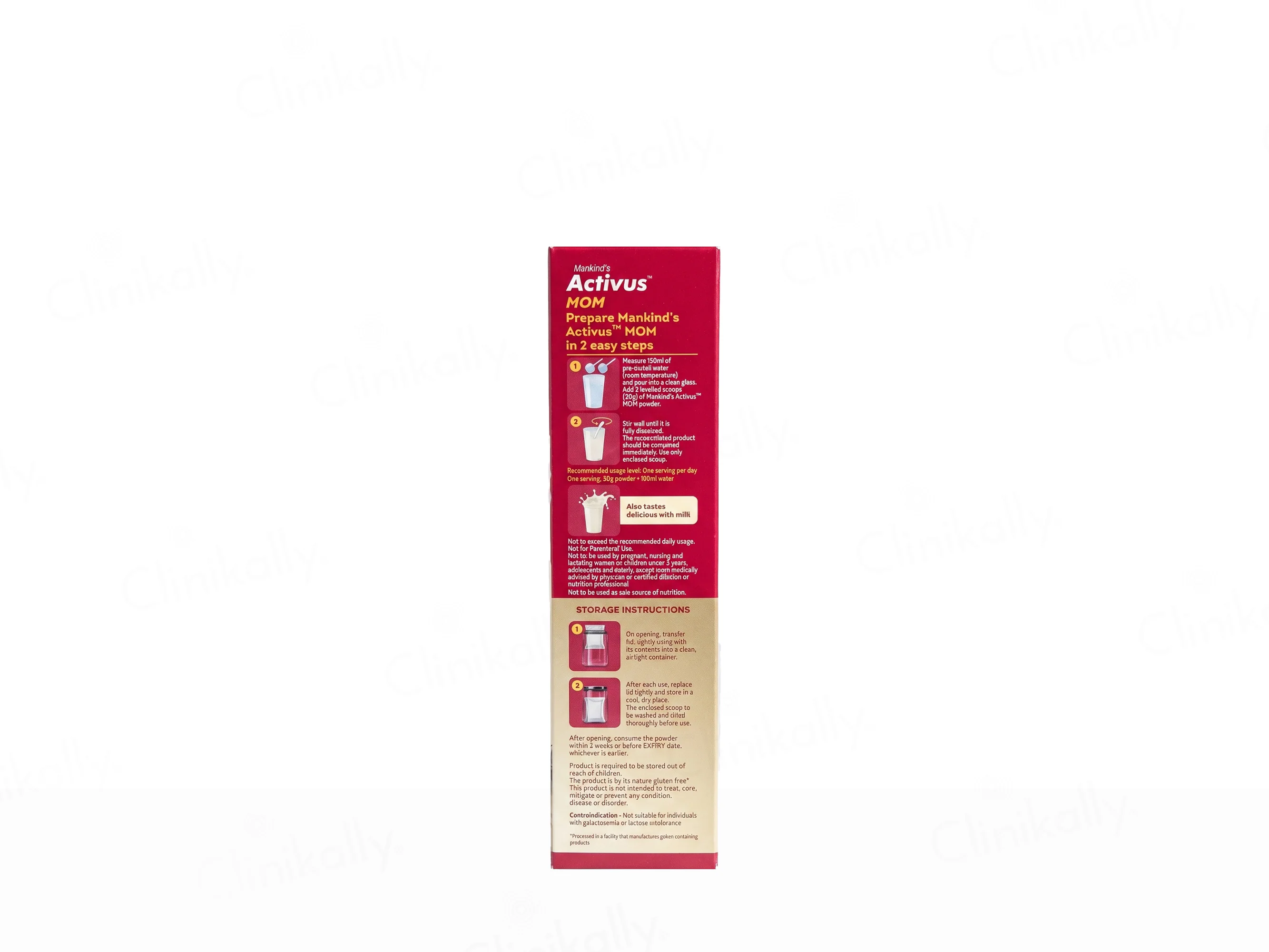 Mankind's Activus Mom Protein Supplement Powder - Vanilla Flavour - Image 3