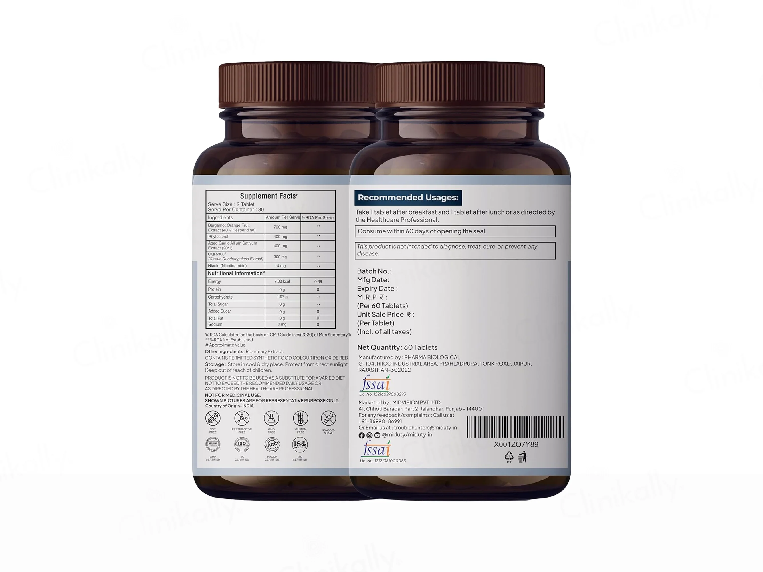 Miduty Cholest-Off Nutraceutical Veg Tablet - Image 8