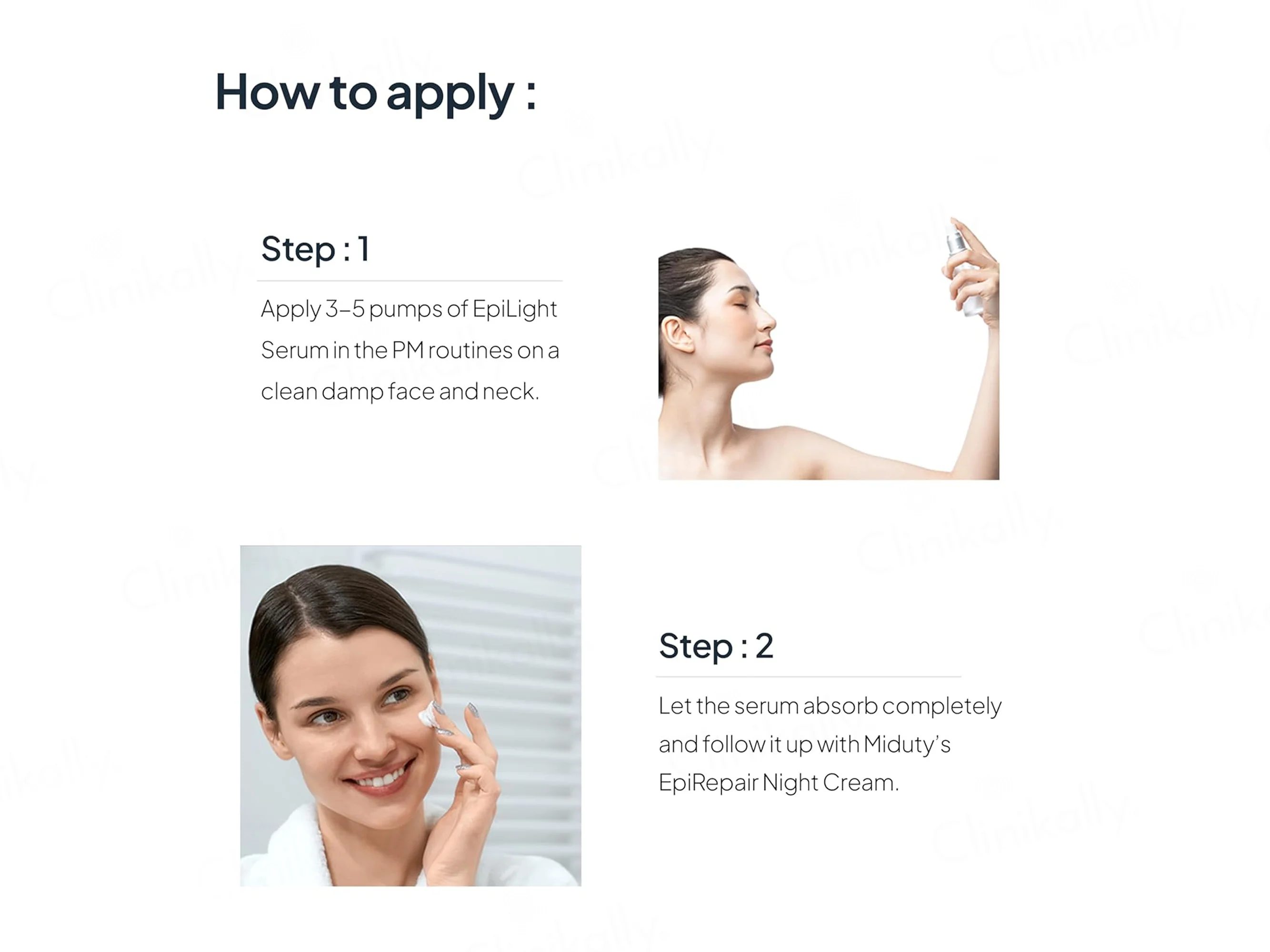 Miduty Epilight Night Depigmenting & Skin Lightening Face Serum - Image 4