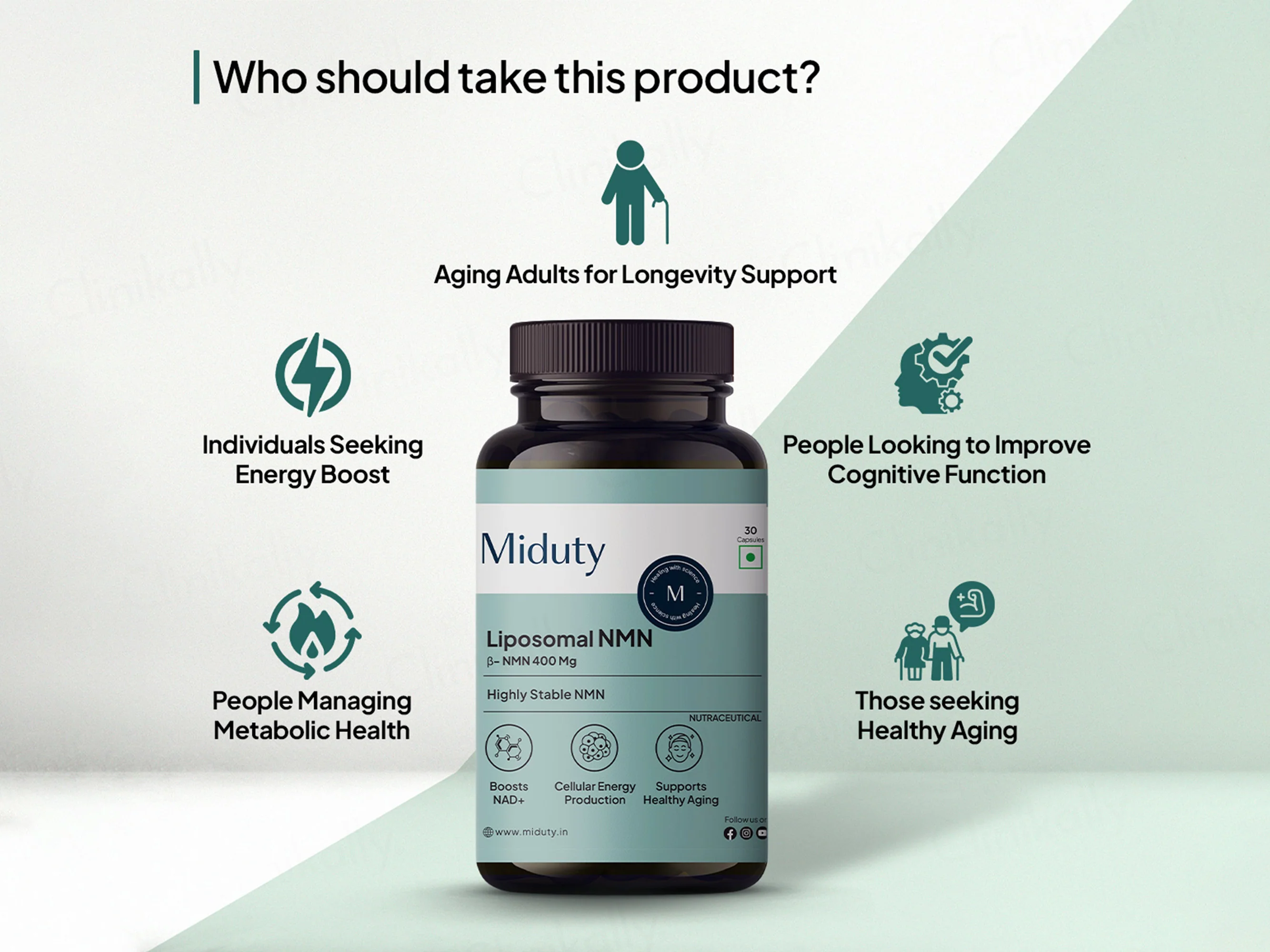 Miduty Liposomal Beta NMN 400mg Capsule - Image 7